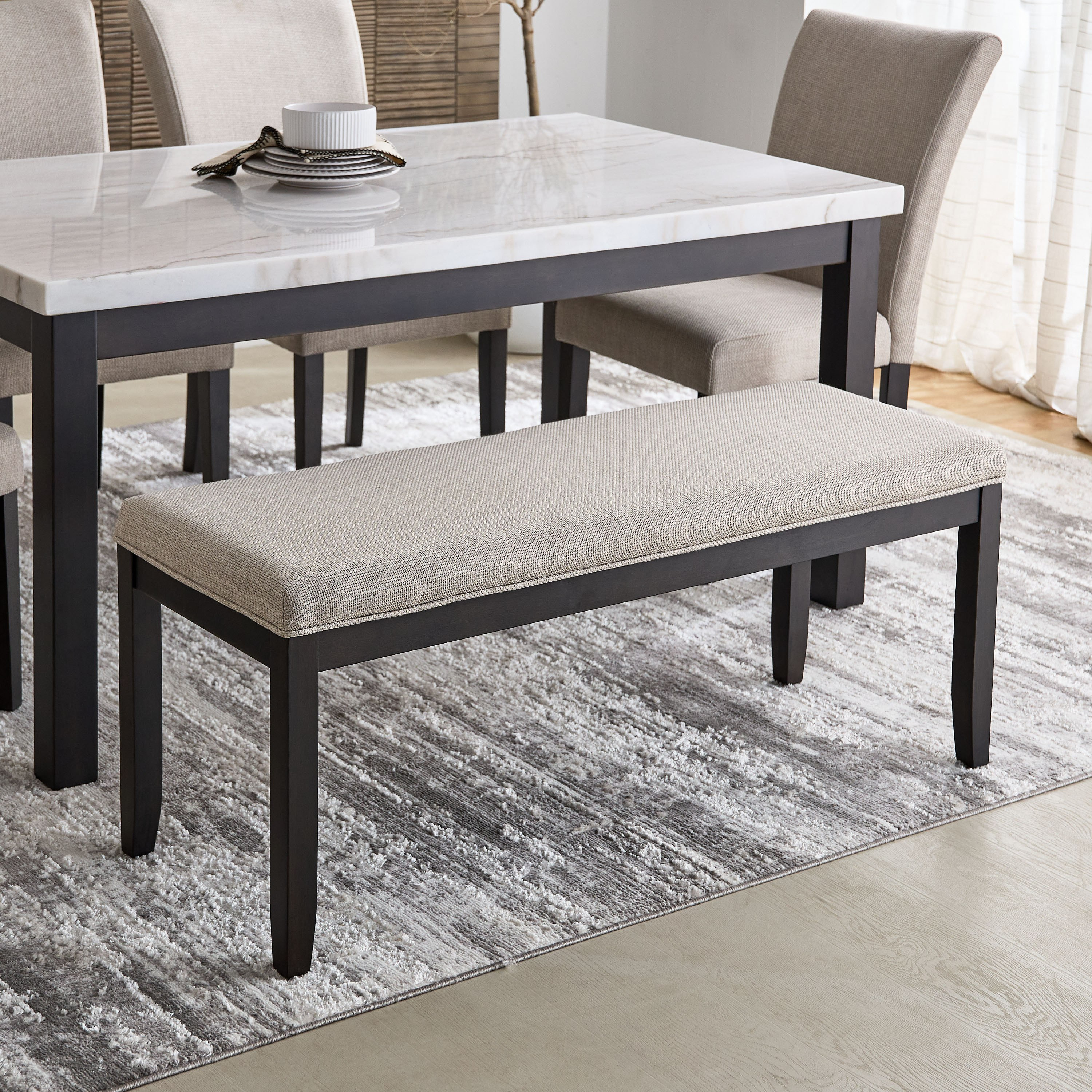 Orlando Genuine 6-Seater Marble Top Dining Table Set-hbxfurniture-diningtablesandsets-diningsets-sixseater-image-7