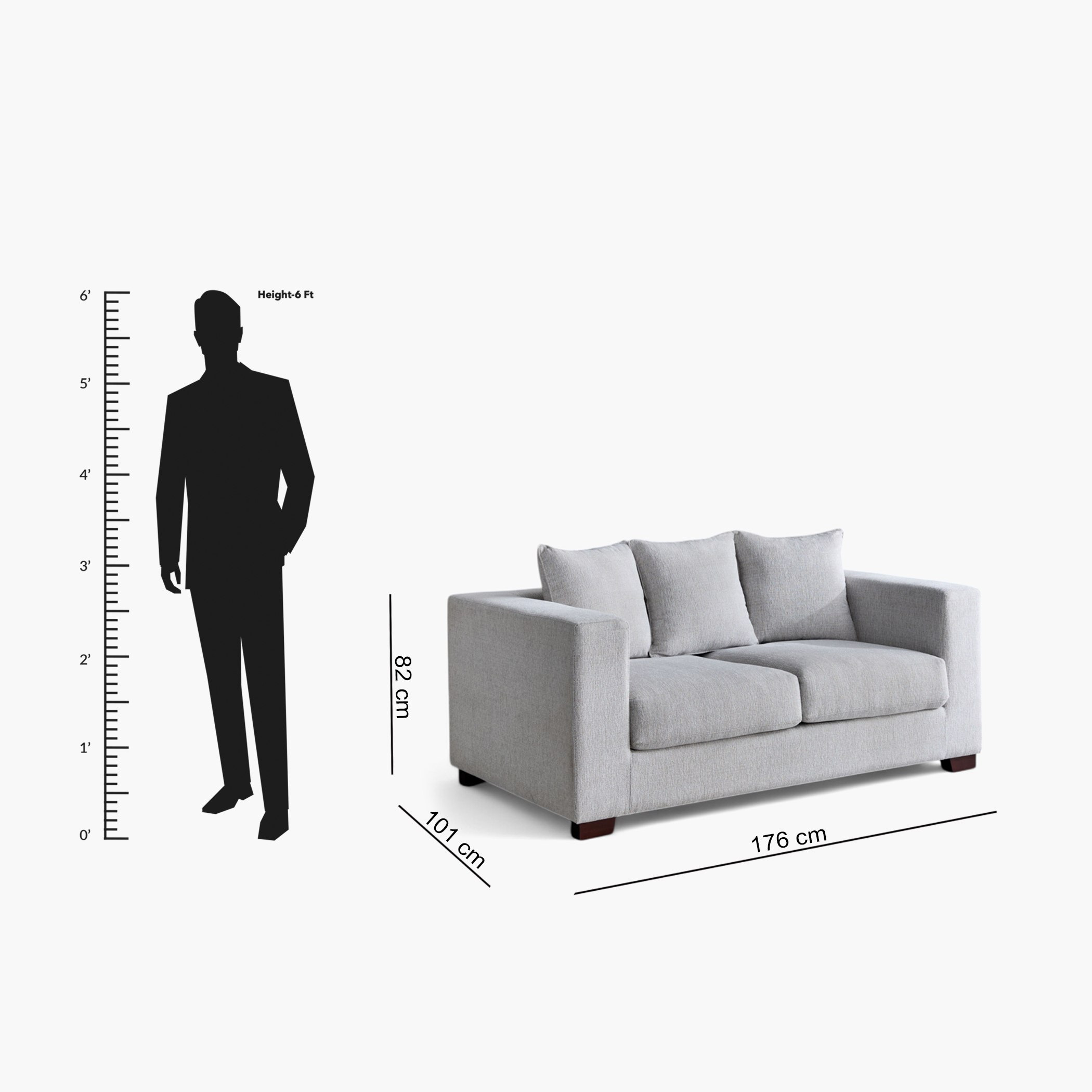 كنبة قماش مقعدين مع 4 وسائد من أسبين-hbxlivingroom-sofasandarmchairs-sofas-image-9