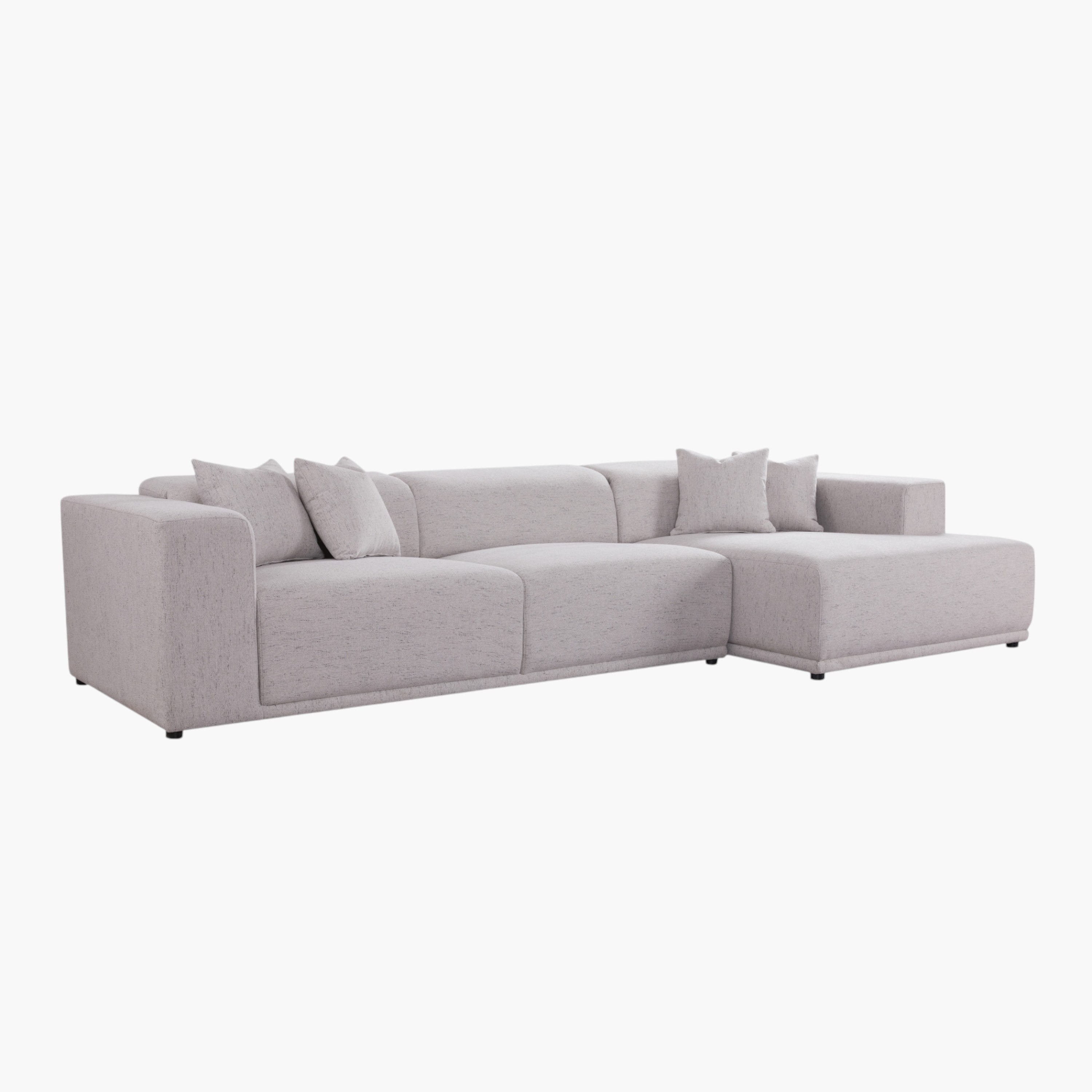 كنبة ركنية يمين قماش مقسمة 5 مقاعد مع 4 وسائد ومسند رأس قابل للتعديل من كلوفيس-hbxlivingroom-sofasandarmchairs-sofas-image-3