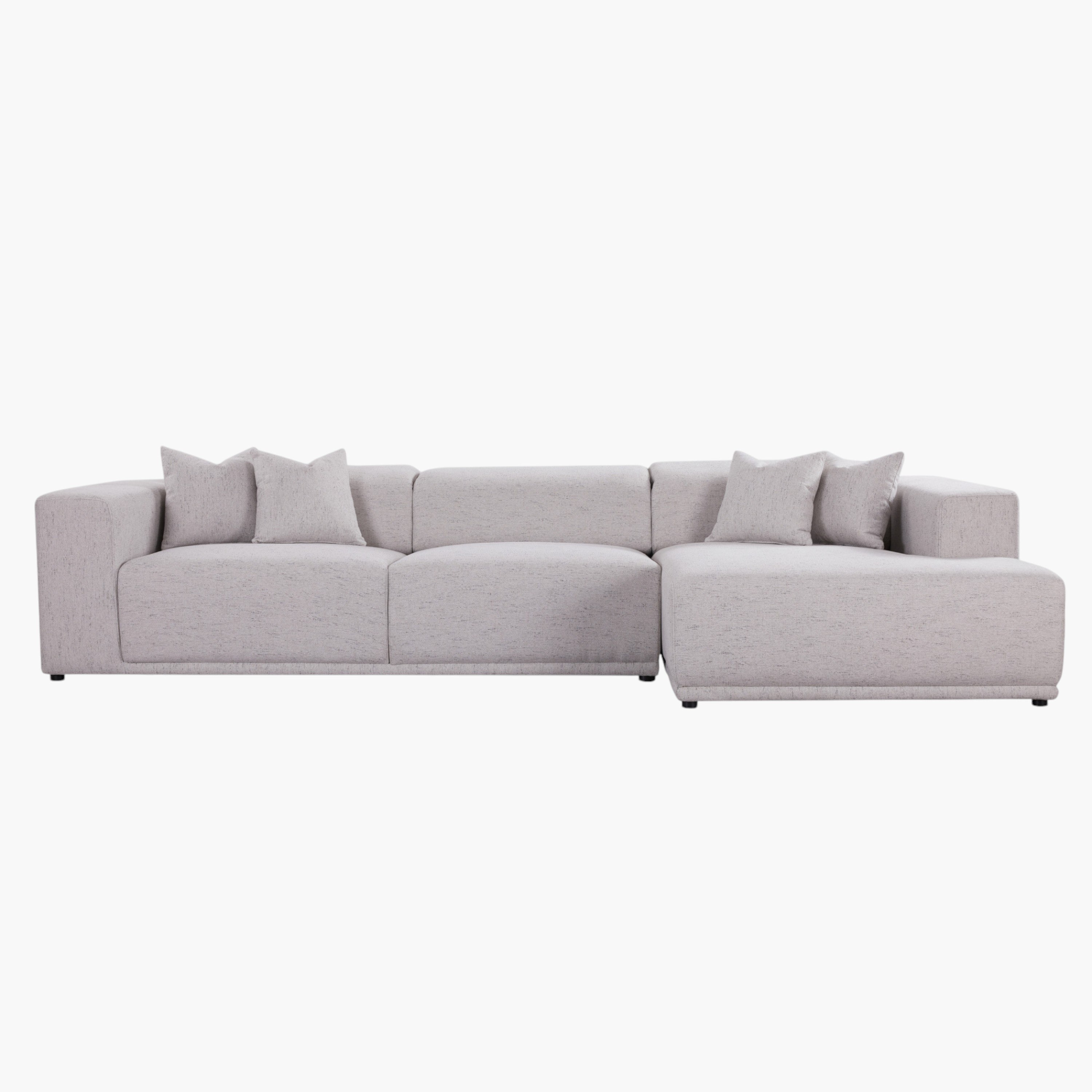كنبة ركنية يمين قماش مقسمة 5 مقاعد مع 4 وسائد ومسند رأس قابل للتعديل من كلوفيس-hbxlivingroom-sofasandarmchairs-sofas-image-4