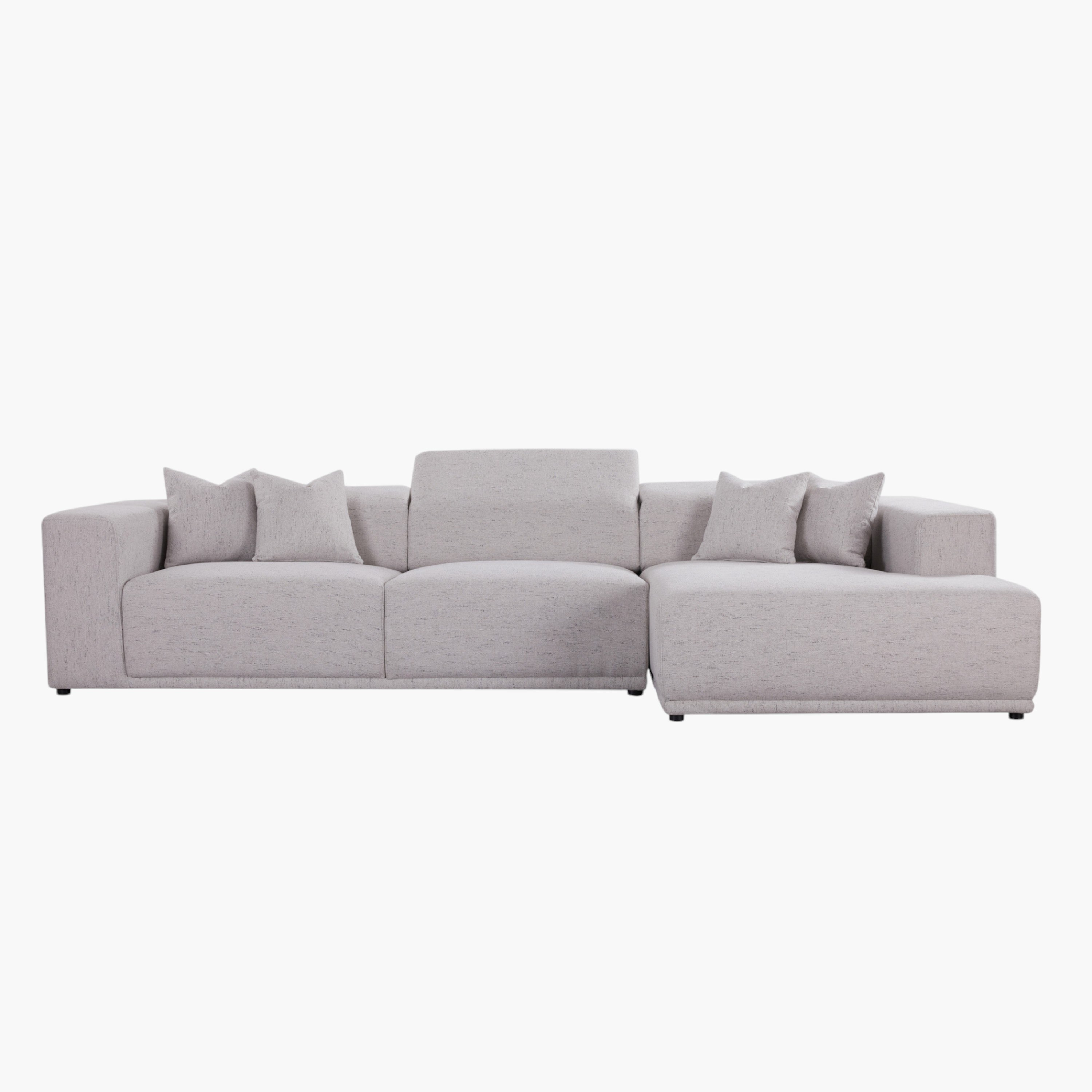 كنبة ركنية يمين قماش مقسمة 5 مقاعد مع 4 وسائد ومسند رأس قابل للتعديل من كلوفيس-hbxlivingroom-sofasandarmchairs-sofas-image-5