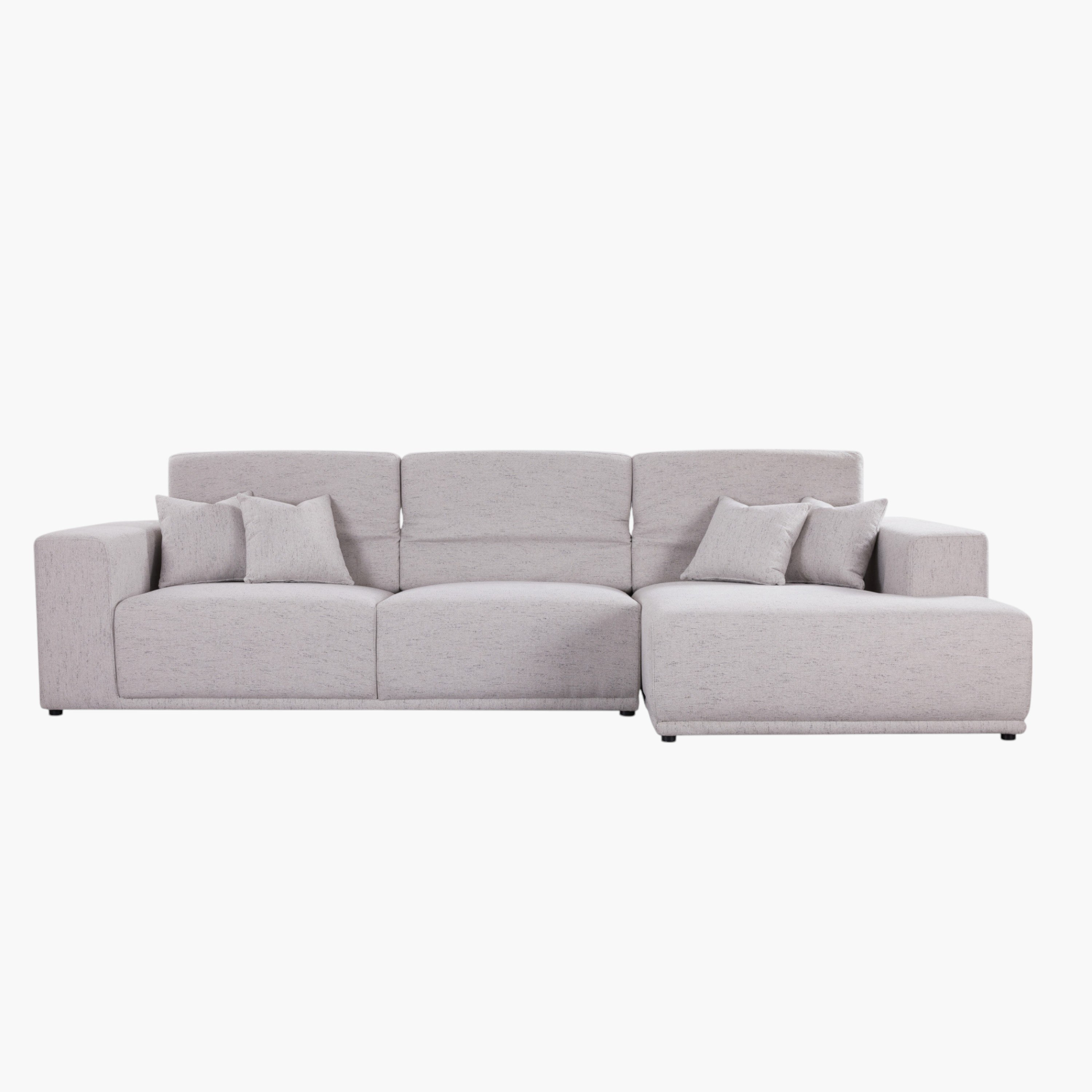 كنبة ركنية يمين قماش مقسمة 5 مقاعد مع 4 وسائد ومسند رأس قابل للتعديل من كلوفيس-hbxlivingroom-sofasandarmchairs-sofas-image-6