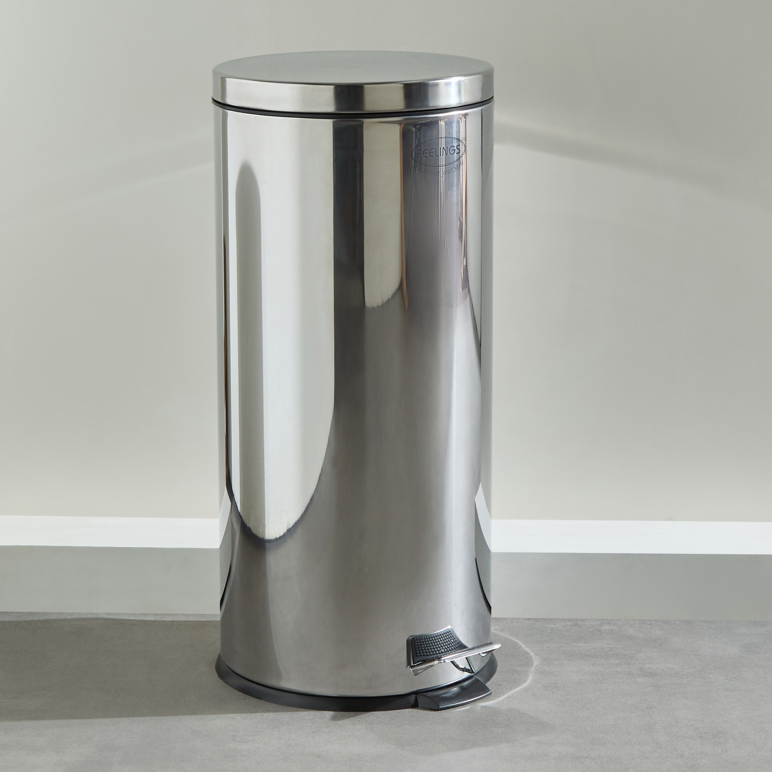 سلة مهملات بدواسة ستيل بتشطيب مرآة من تمارا - 30 لتر-hbxhomeware-hbxbathroom-image-1