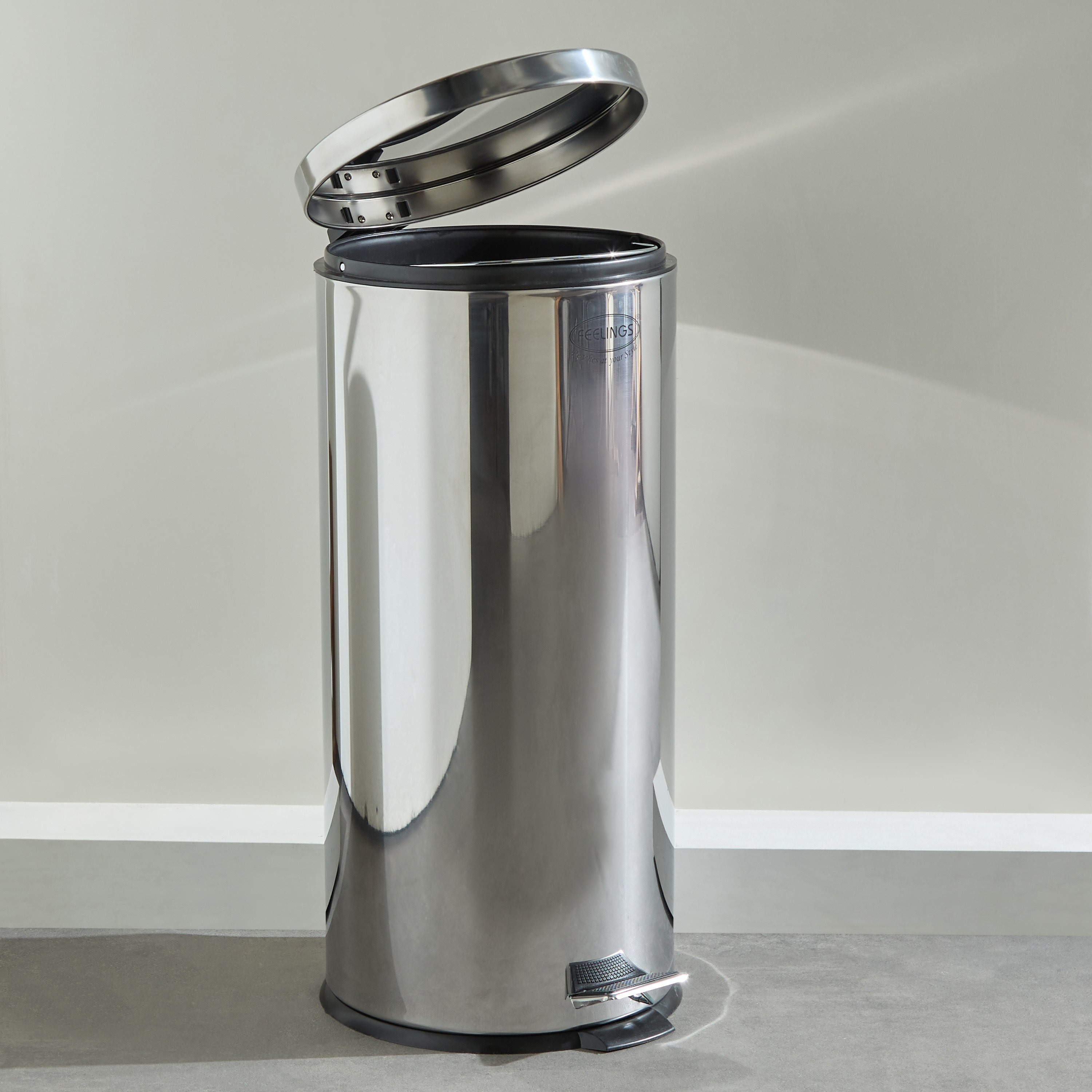 سلة مهملات بدواسة ستيل بتشطيب مرآة من تمارا - 30 لتر-hbxhomeware-hbxbathroom-image-2