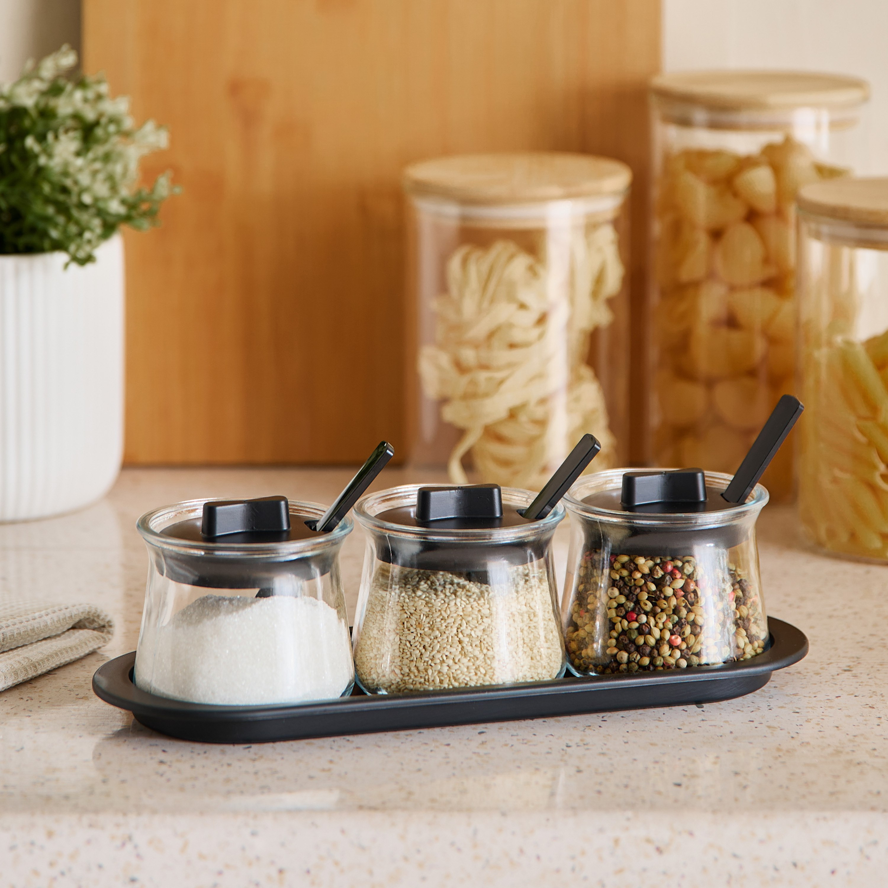 Essential 3-Piece Spice Container and Tray Set - 250 ml-hbxhomeware-hbxkitchen-image-4