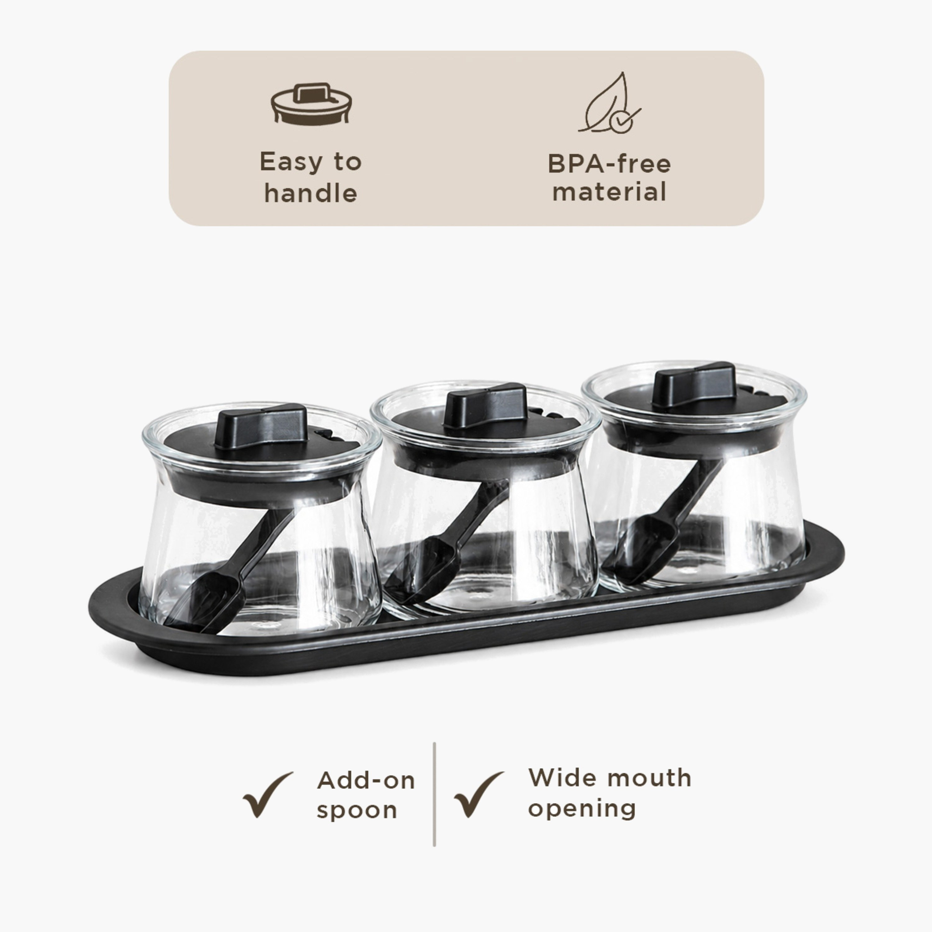 Essential 3-Piece Spice Container and Tray Set - 250 ml-hbxhomeware-hbxkitchen-image-6