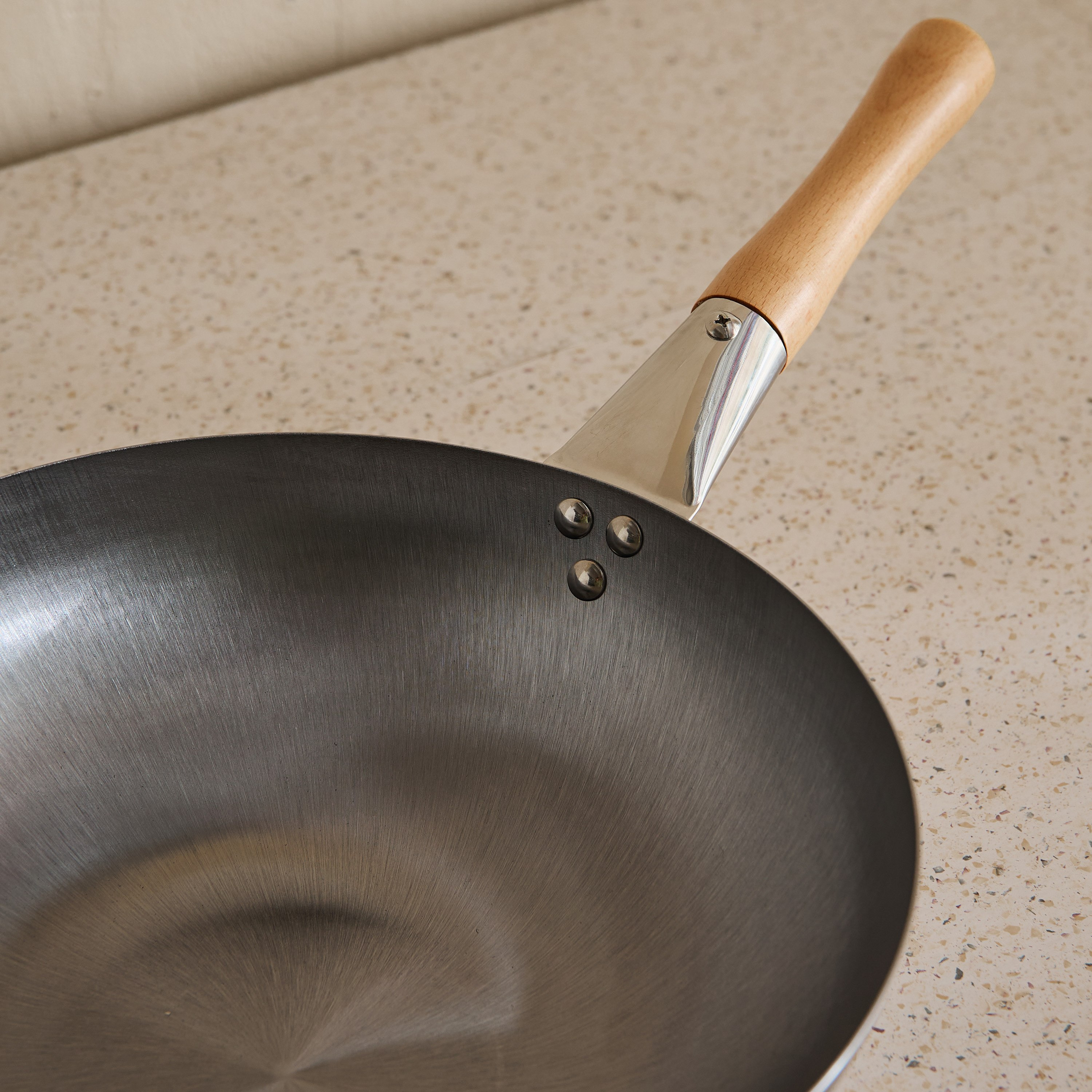 مقلاة ووك فولاذ من شيف بلس - 32 سم-hbxhomeware-hbxkitchen-image-4