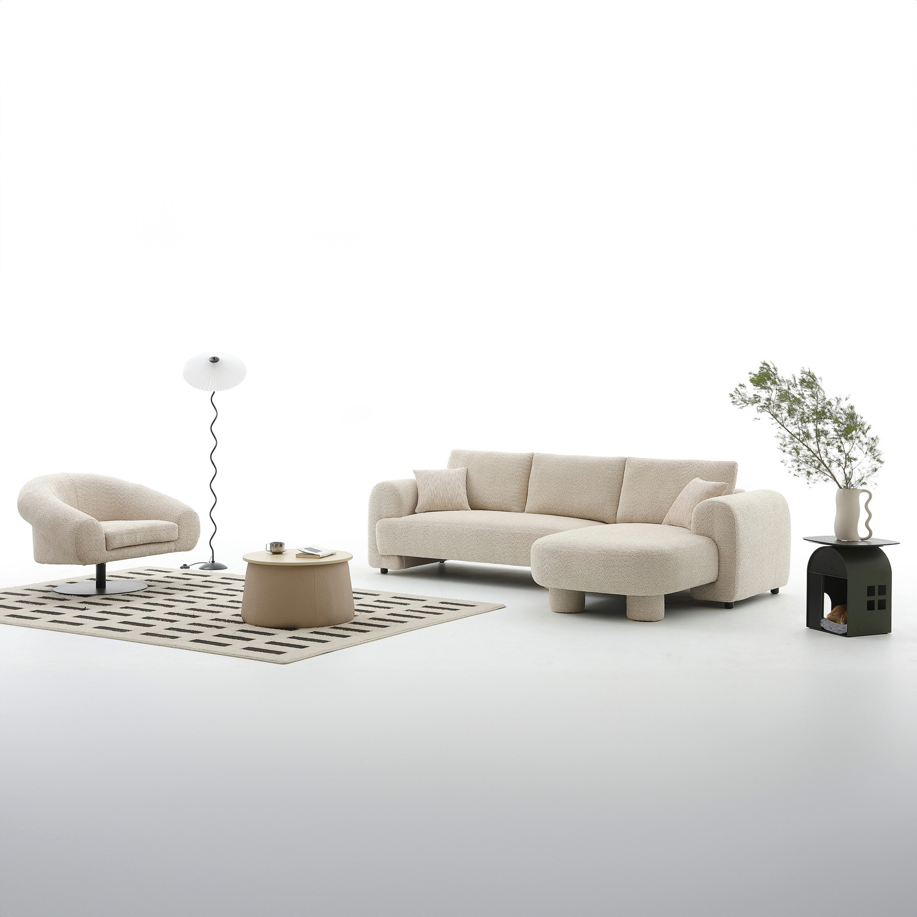 Hagen 4-Seater Fabric Right Corner Sofa with Cushion-hbxlivingroom-sofasandarmchairs-sofas-image-9
