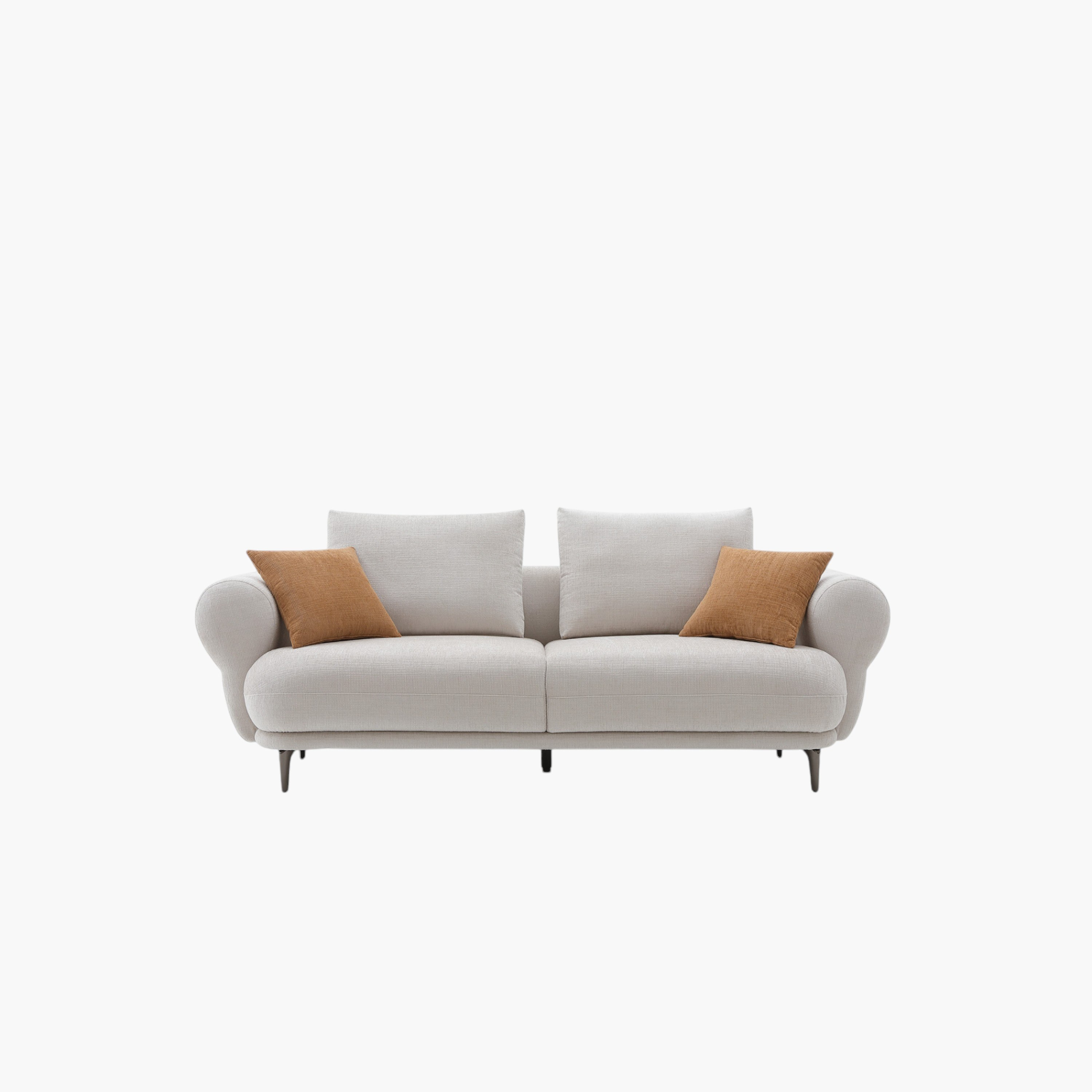 Cologne 3-Seater Fabric Sofa with 2 Large and 2 Small Cushions-hbxlivingroom-sofasandarmchairs-sofas-image-2