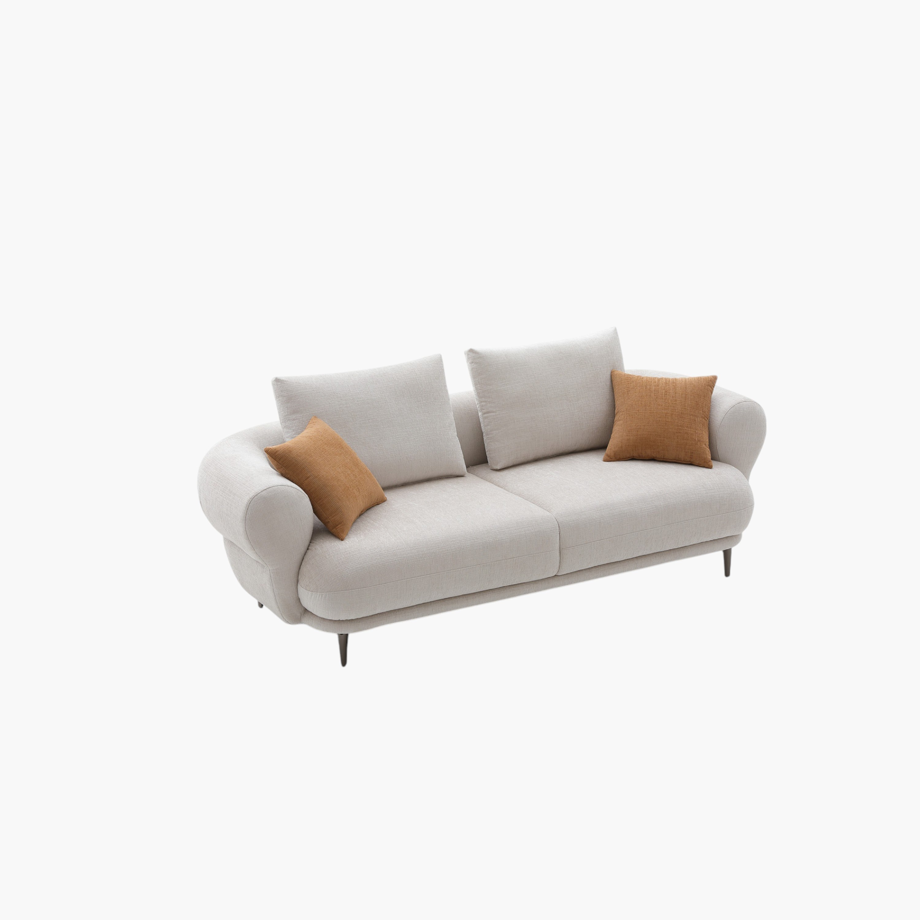 Cologne 3-Seater Fabric Sofa with 2 Large and 2 Small Cushions-hbxlivingroom-sofasandarmchairs-sofas-image-3