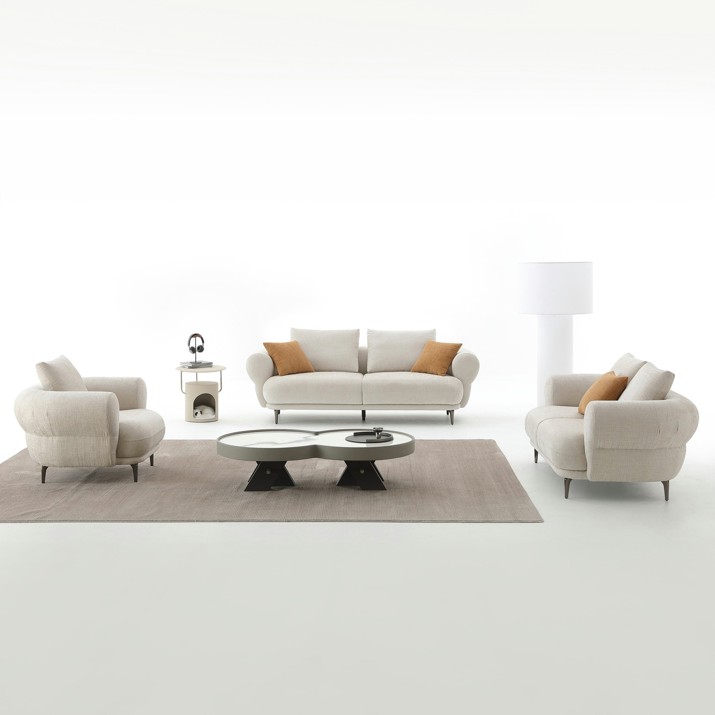 Cologne 2-Seater Fabric Sofa with 2 Large and 1 Small Cushion-hbxlivingroom-sofasandarmchairs-sofas-image-6