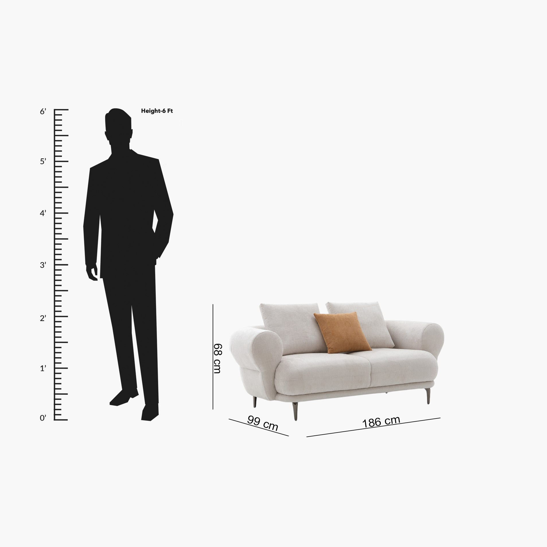 Cologne 2-Seater Fabric Sofa with 2 Large and 1 Small Cushion-hbxlivingroom-sofasandarmchairs-sofas-image-7