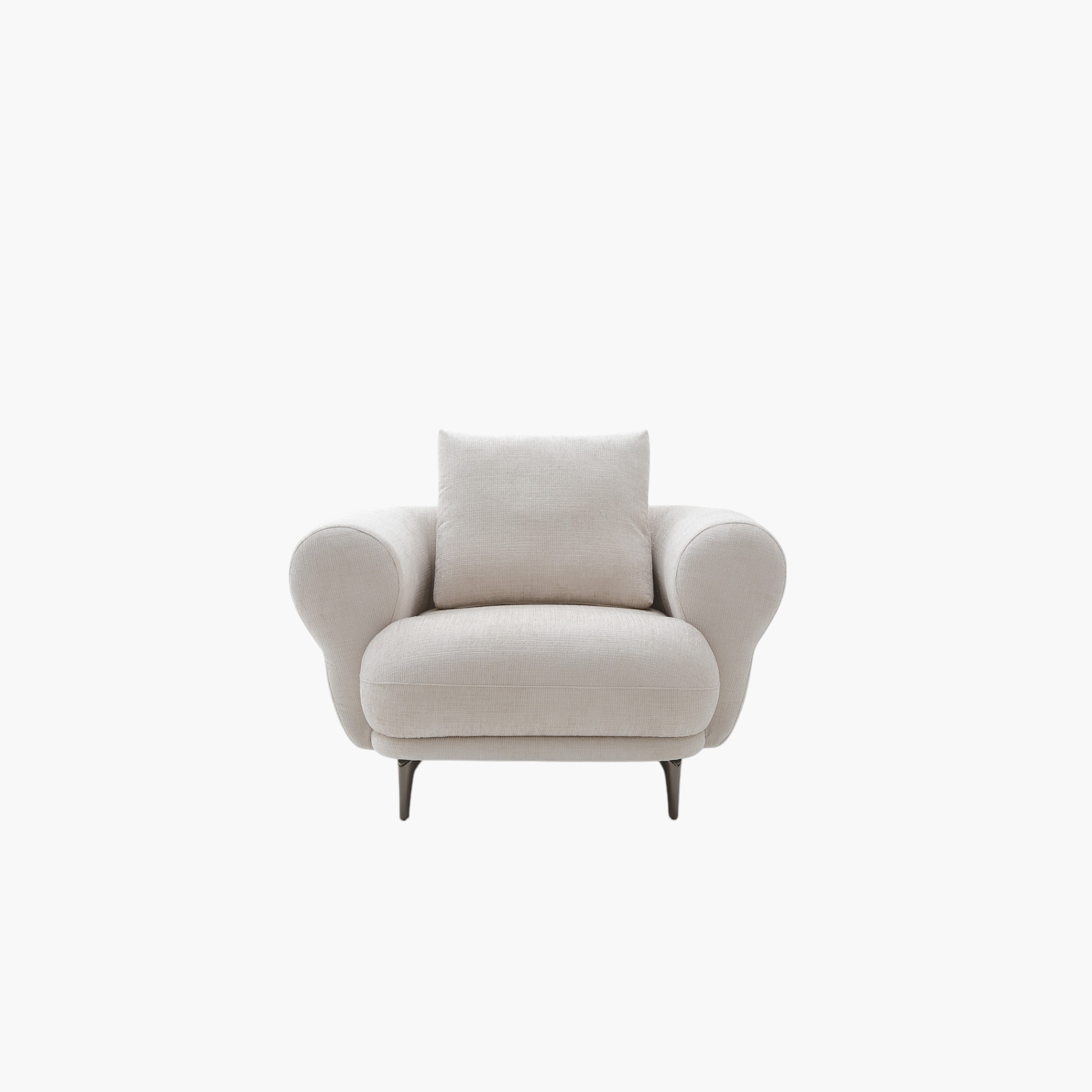 Cologne Armchair Fabric Sofa with Large Cushion-hbxlivingroom-sofasandarmchairs-sofas-image-2