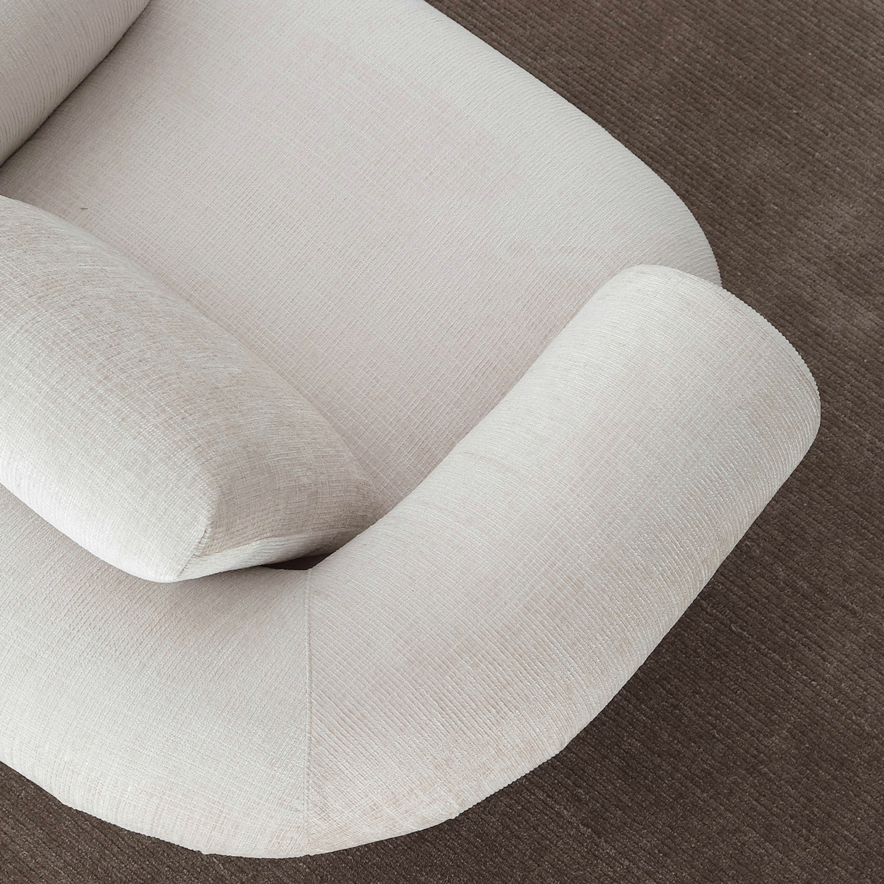 Cologne Armchair Fabric Sofa with Large Cushion-hbxlivingroom-sofasandarmchairs-sofas-image-4