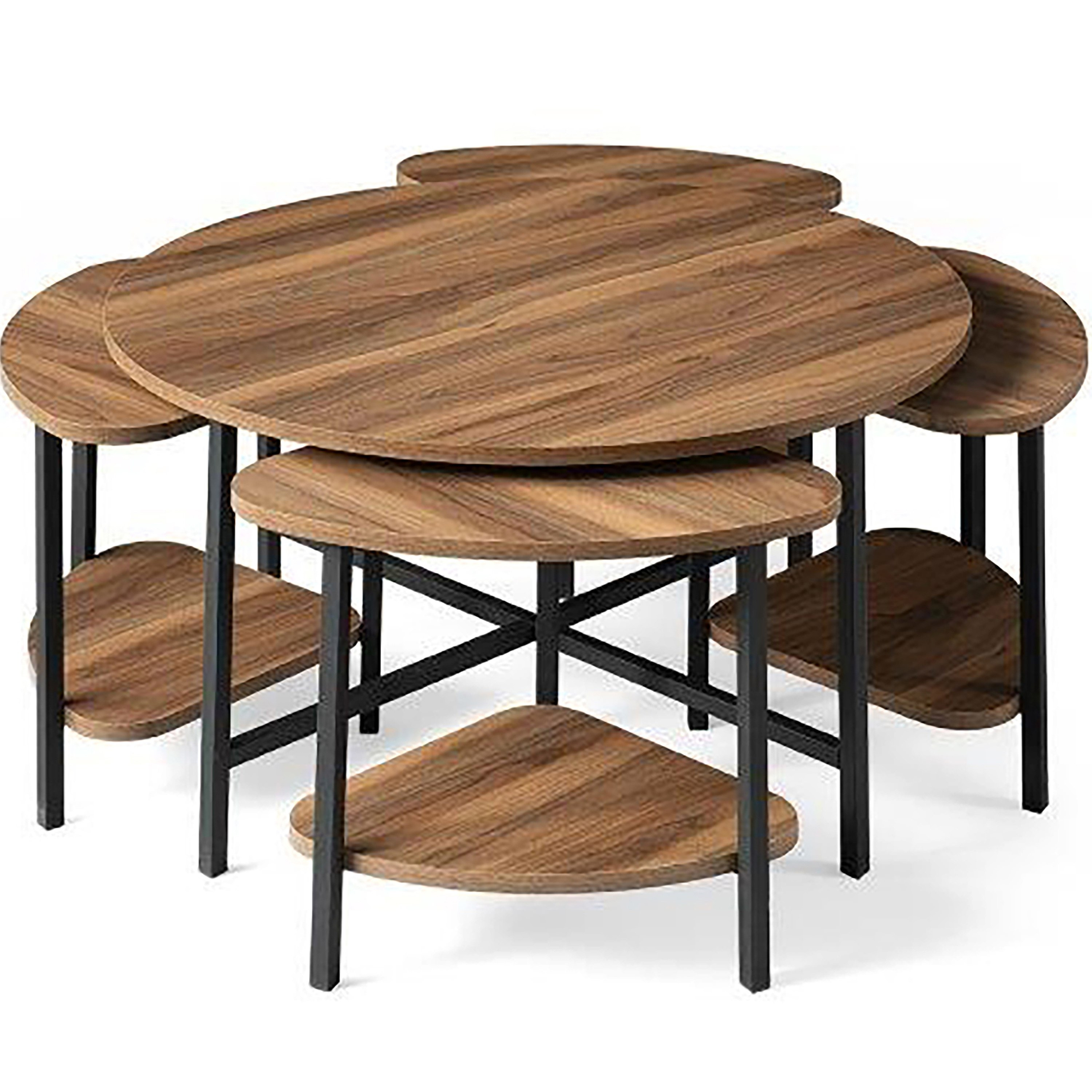 Josie Round Coffee Table with 4 Stools-PROMO_HB_UAE_HBX10_250526-image-2