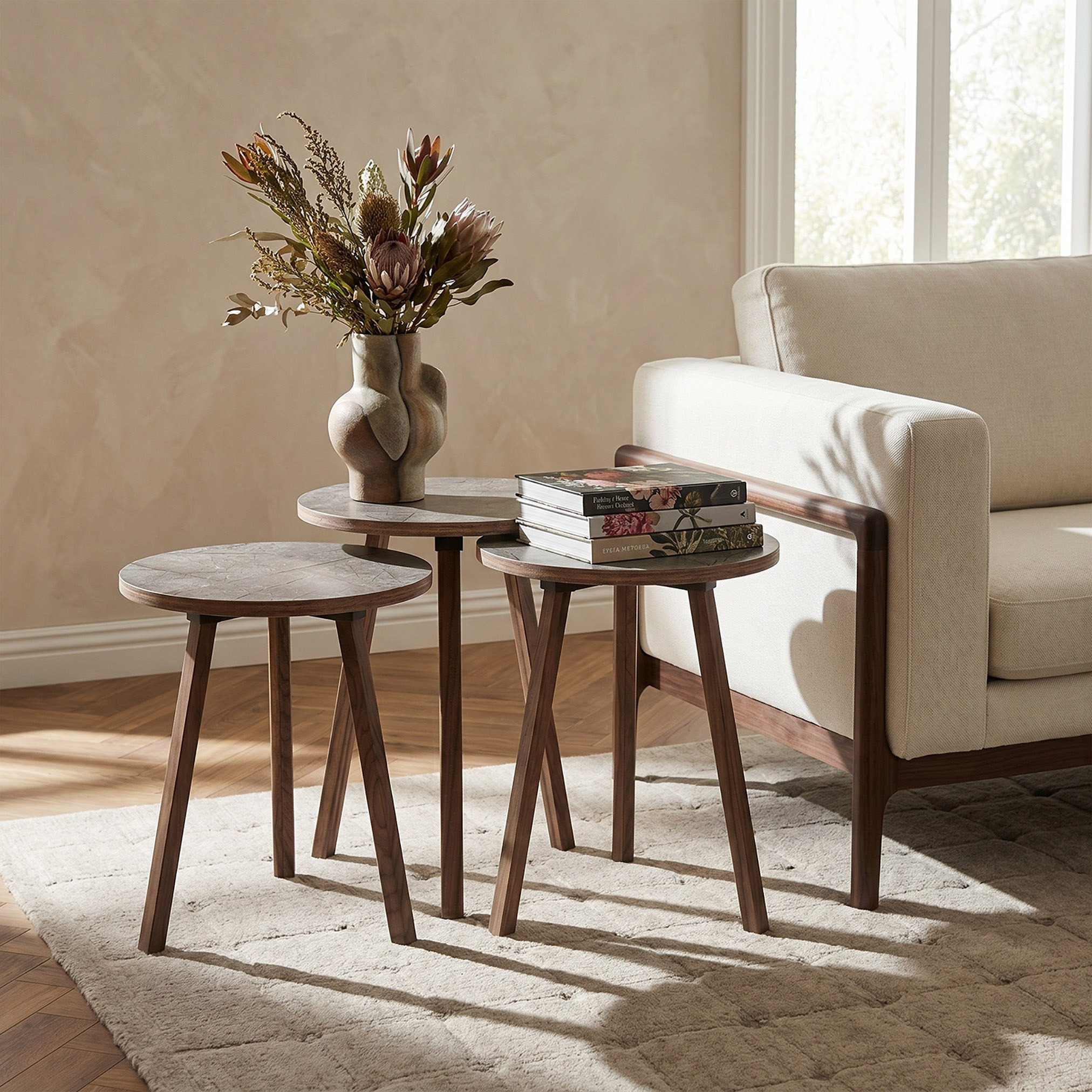 Neve Round Nest of Tables - Set of 3-hbxfurniture-livingroom-nestingtables-image-4