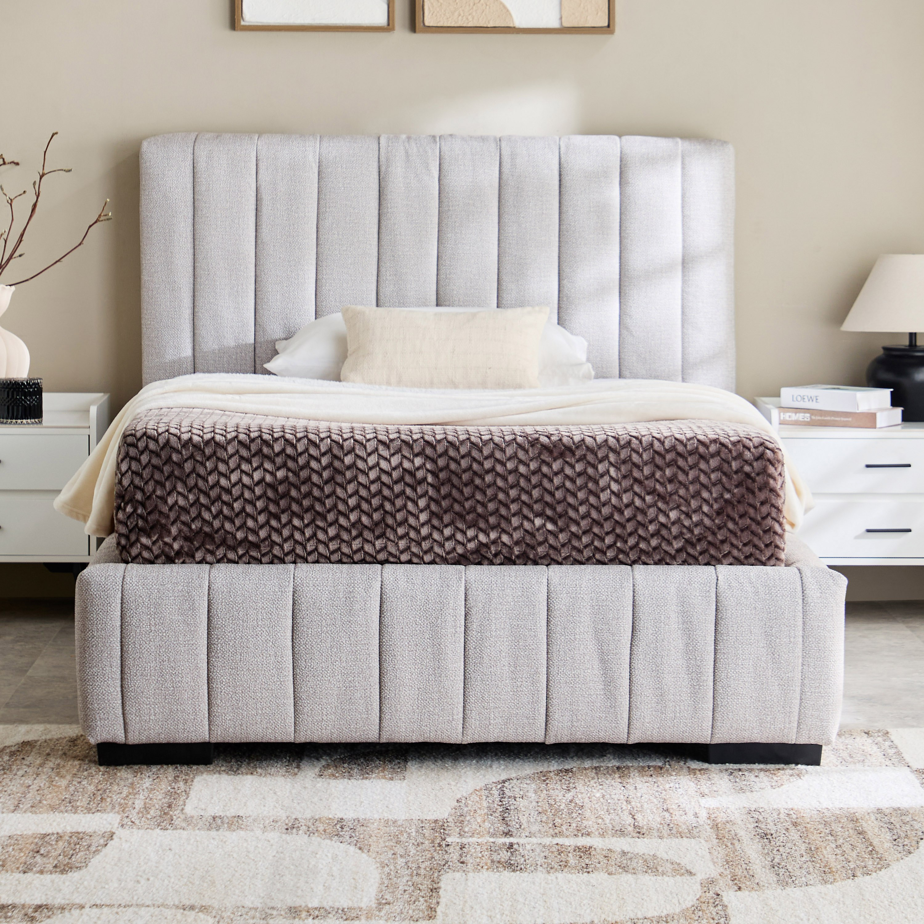 Luxembourg Urbania Twin Upholstered Bed - 120x200 cm-hbxfurniture-kidsroom-kidsroomsets-twin-image-2