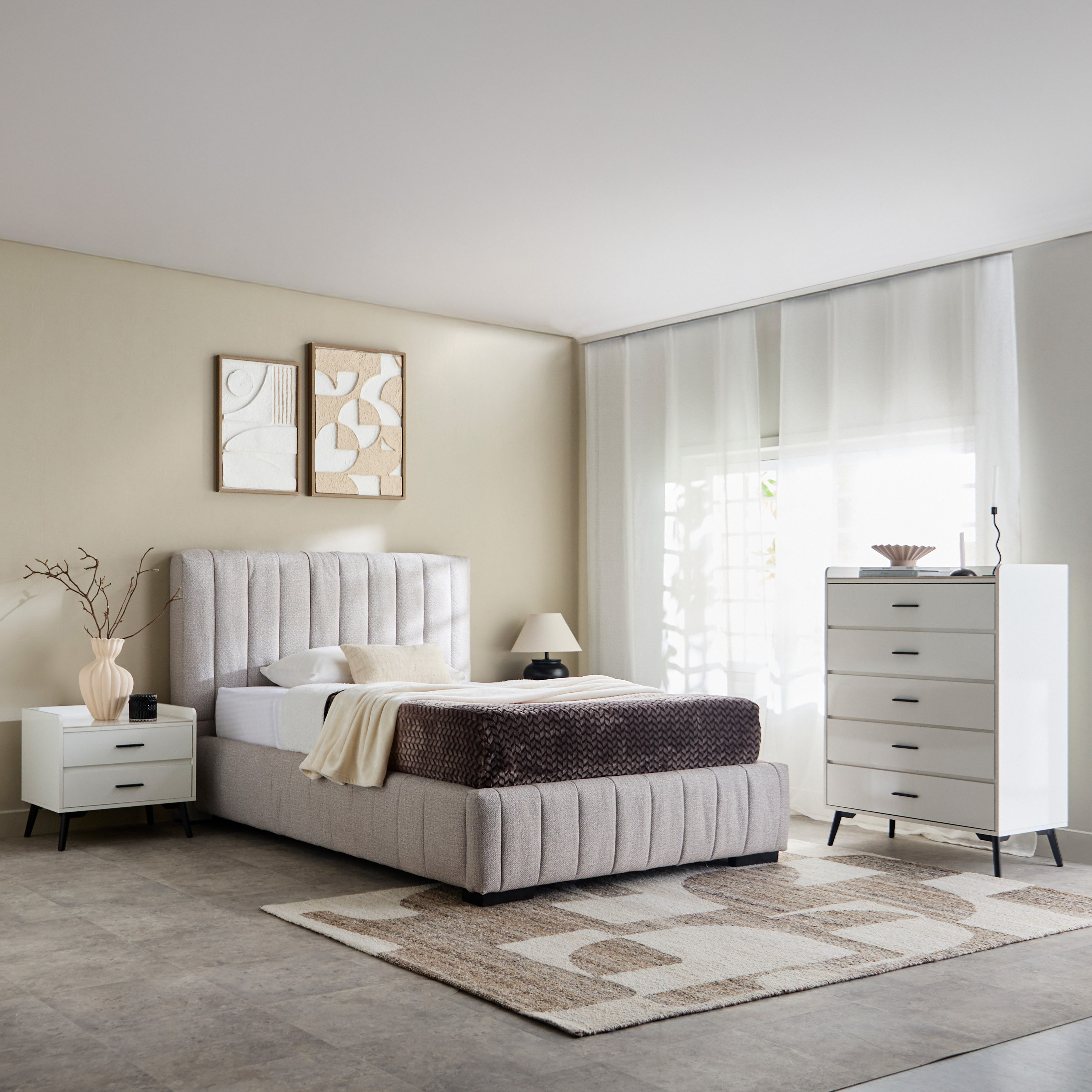 Luxembourg Urbania Twin Upholstered Bed - 120x200 cm-hbxfurniture-kidsroom-kidsroomsets-twin-image-6