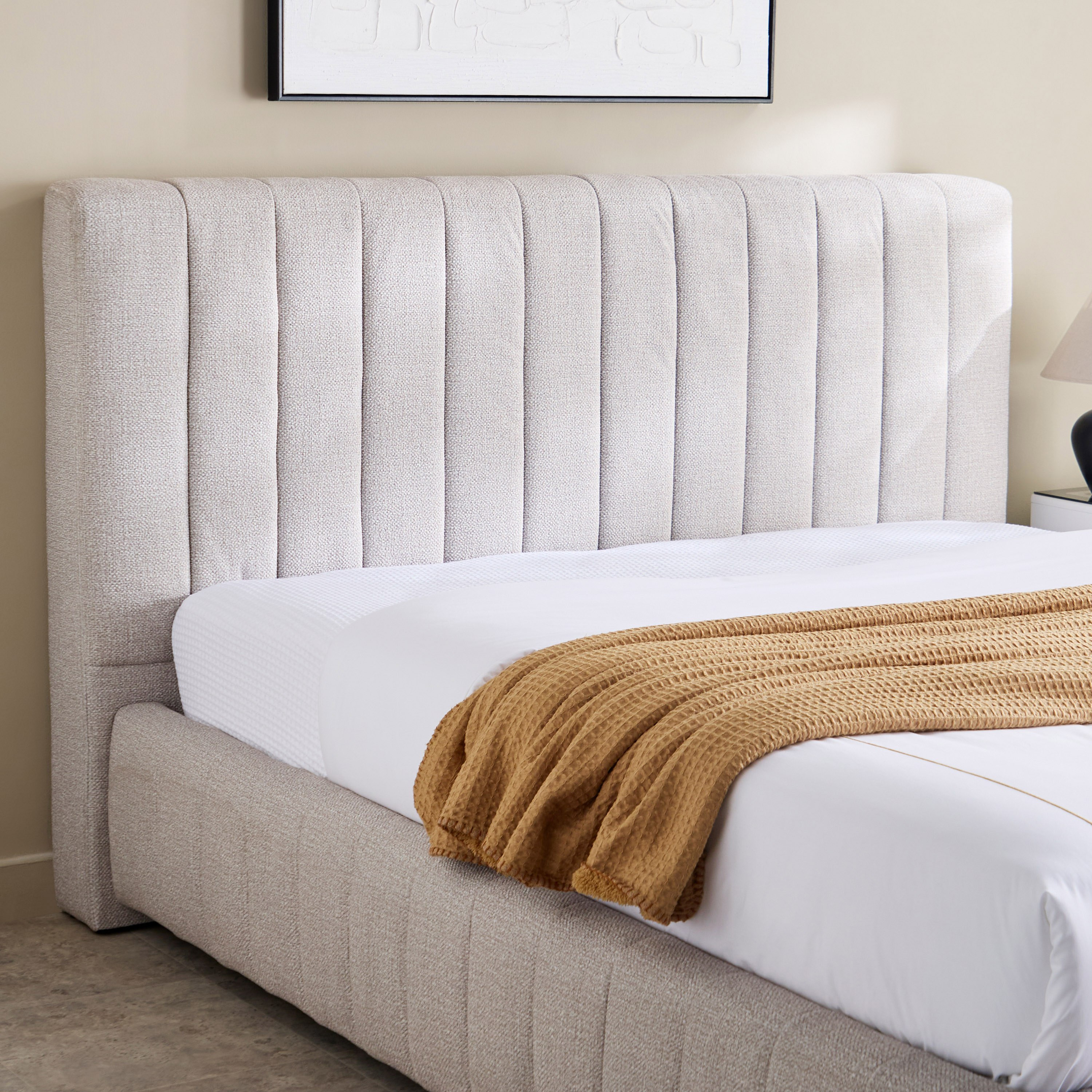 Luxembourg Urbania Queen Upholstered Bed - 160x200 cm-hbxbedroom-bedsandbedsets-beds-queen-image-3