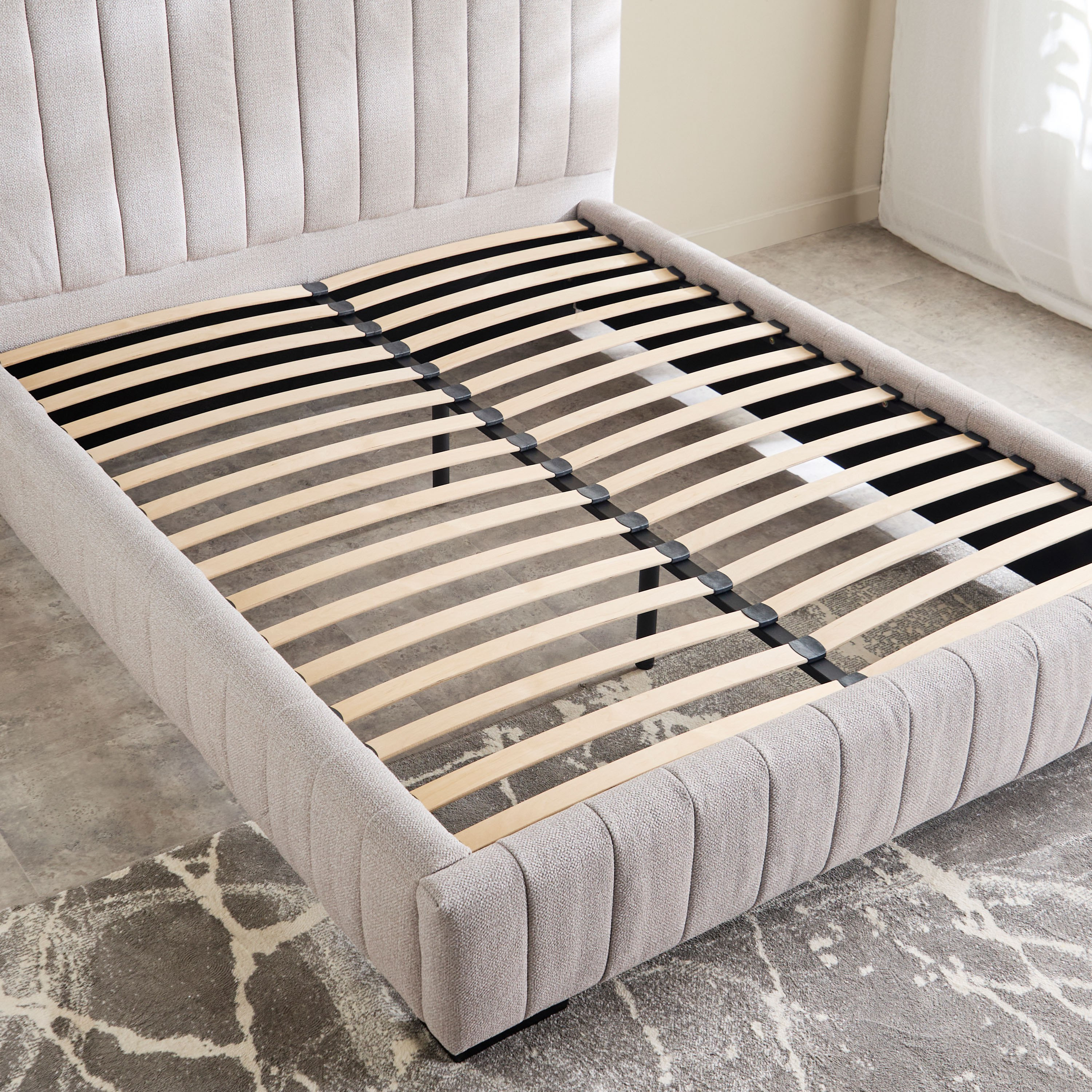 Luxembourg Urbania Queen Upholstered Bed - 160x200 cm-hbxbedroom-bedsandbedsets-beds-queen-image-5