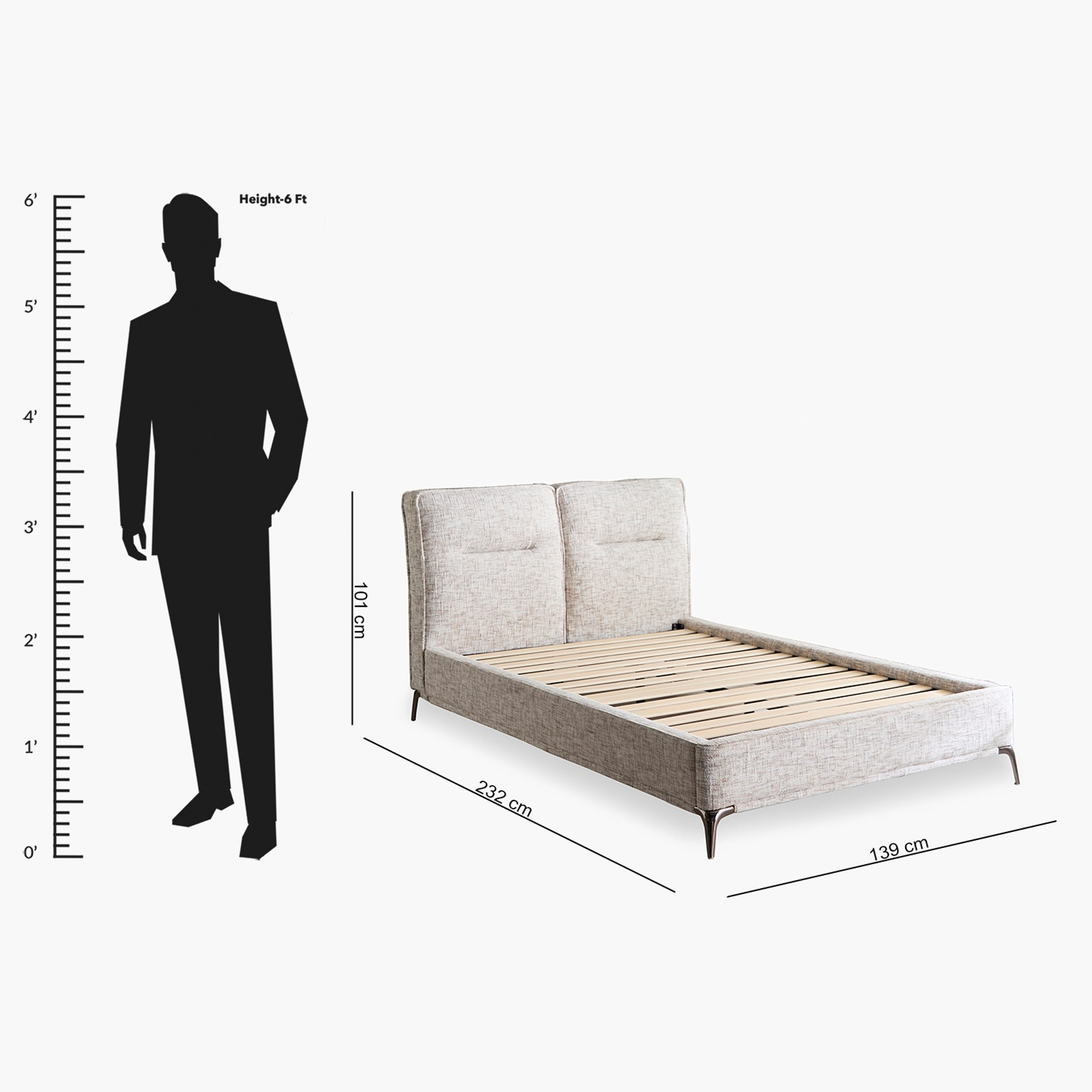 Marwell Nxt Carina Upholstered Twin Bed - 120x200 cm-hbxfurniture-kidsroom-kidsroomsets-twin-image-10