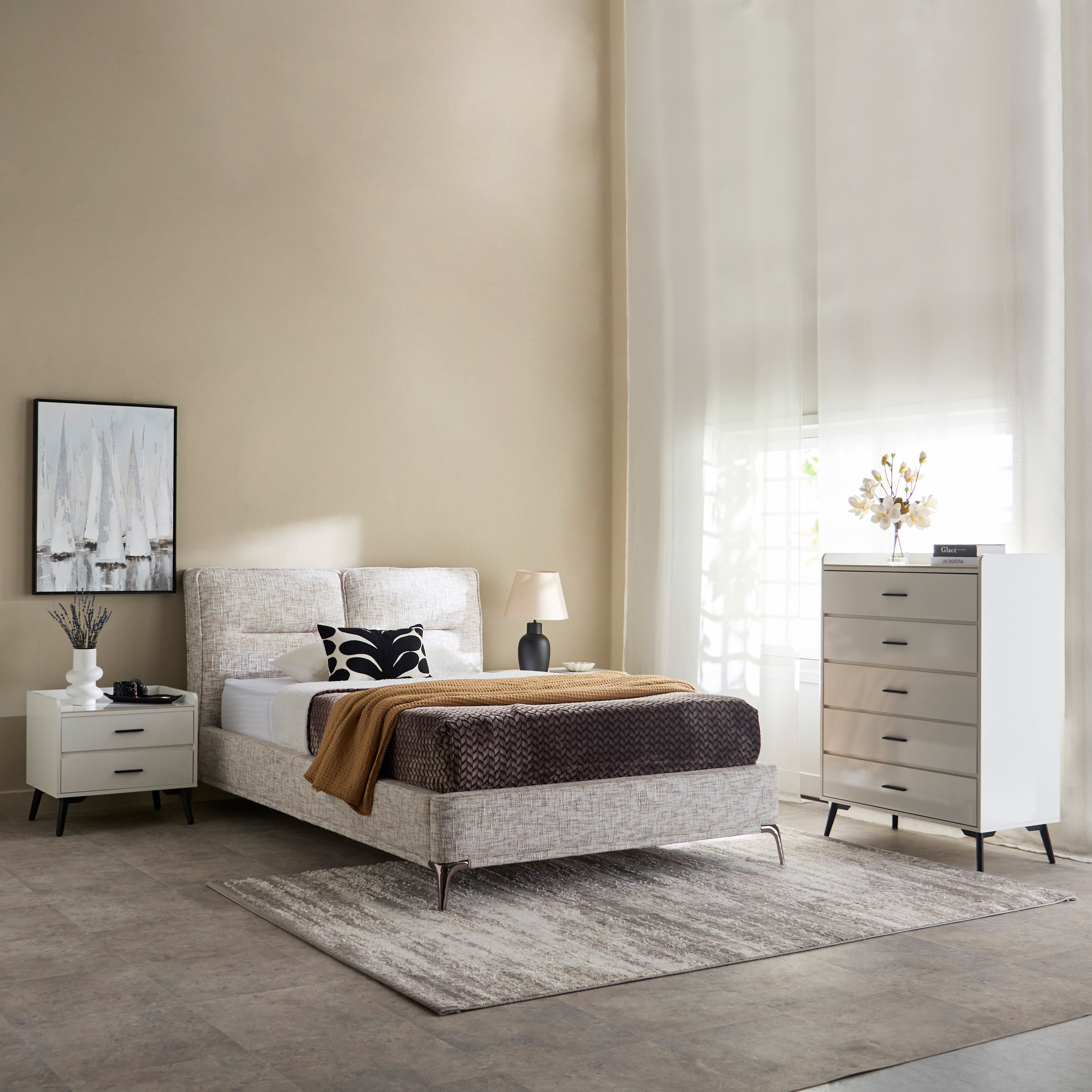 Marwell Nxt Carina Upholstered Twin Bed - 120x200 cm-hbxfurniture-kidsroom-kidsroomsets-twin-image-6