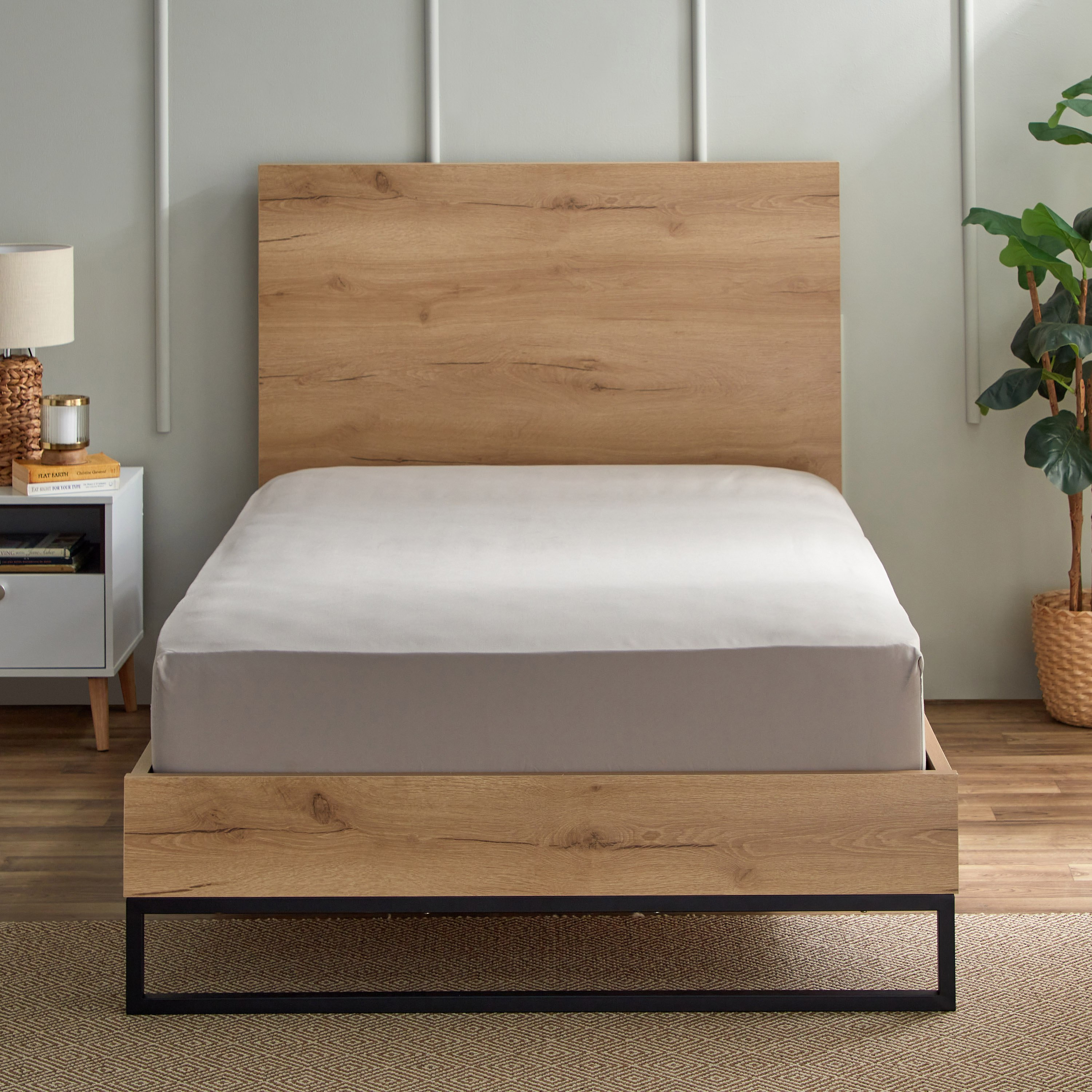 Derby Solid Microfiber Single Fitted Sheet - 90x190+20 cm-hbxhomeware-bedding-fittedsheets-image-2