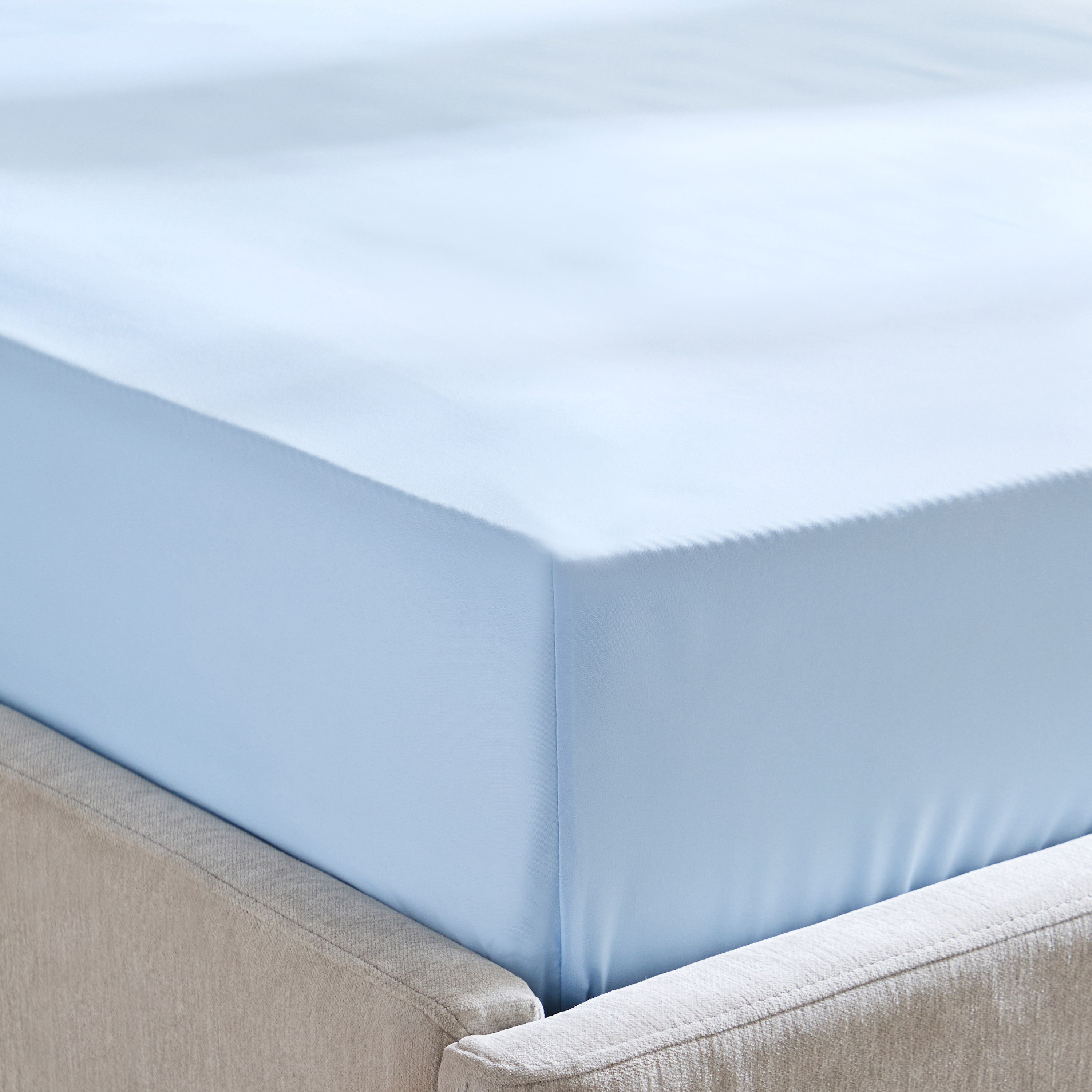 Derby Solid Microfiber Single Fitted Sheet - 90x190+20 cm-hbxhomeware-bedding-fittedsheets-image-3