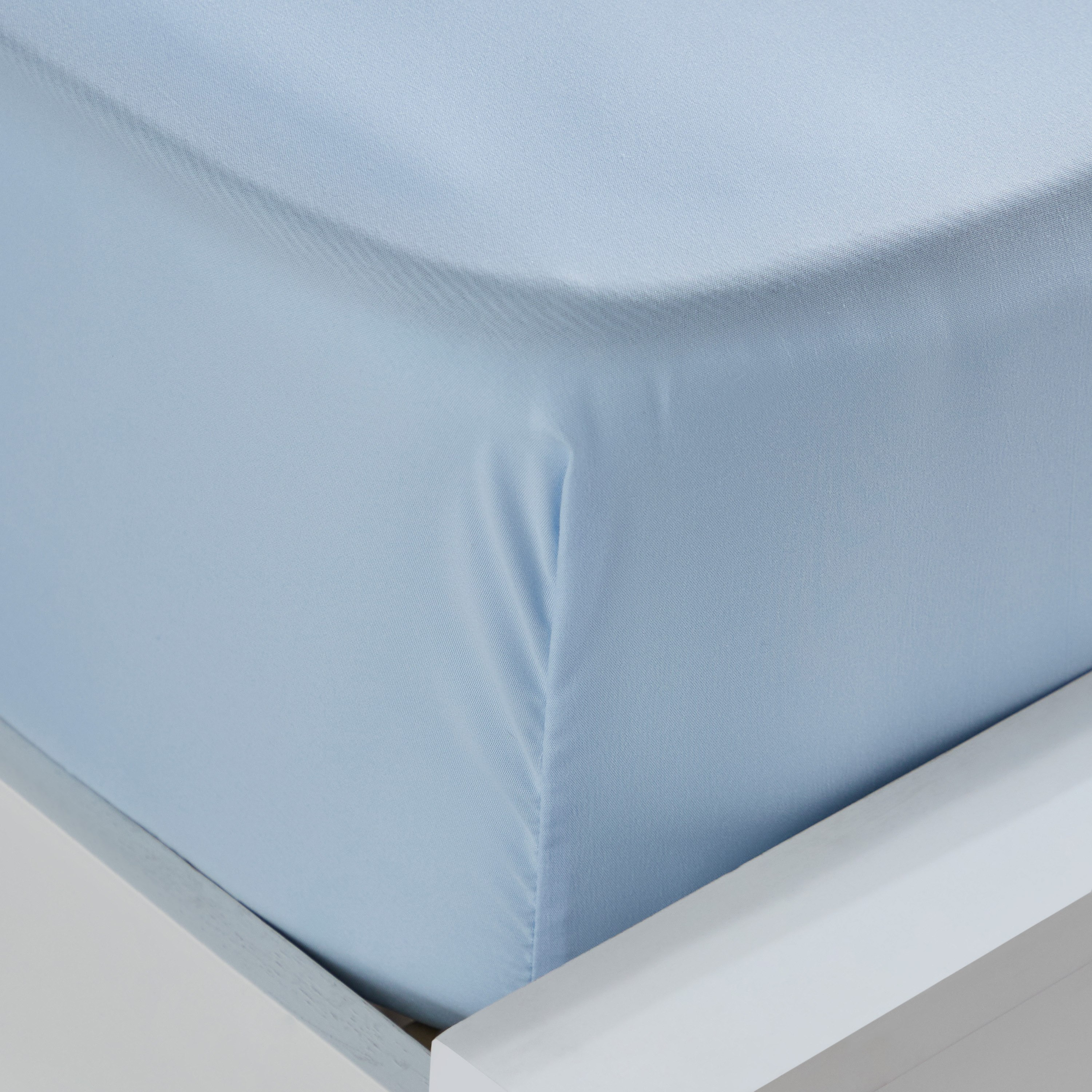 شرشف مطاطي مزدوج سادة من الألياف الدقيقة من ديربي - 140x200+25 سم-hbxhomeware-bedding-fittedsheets-image-4