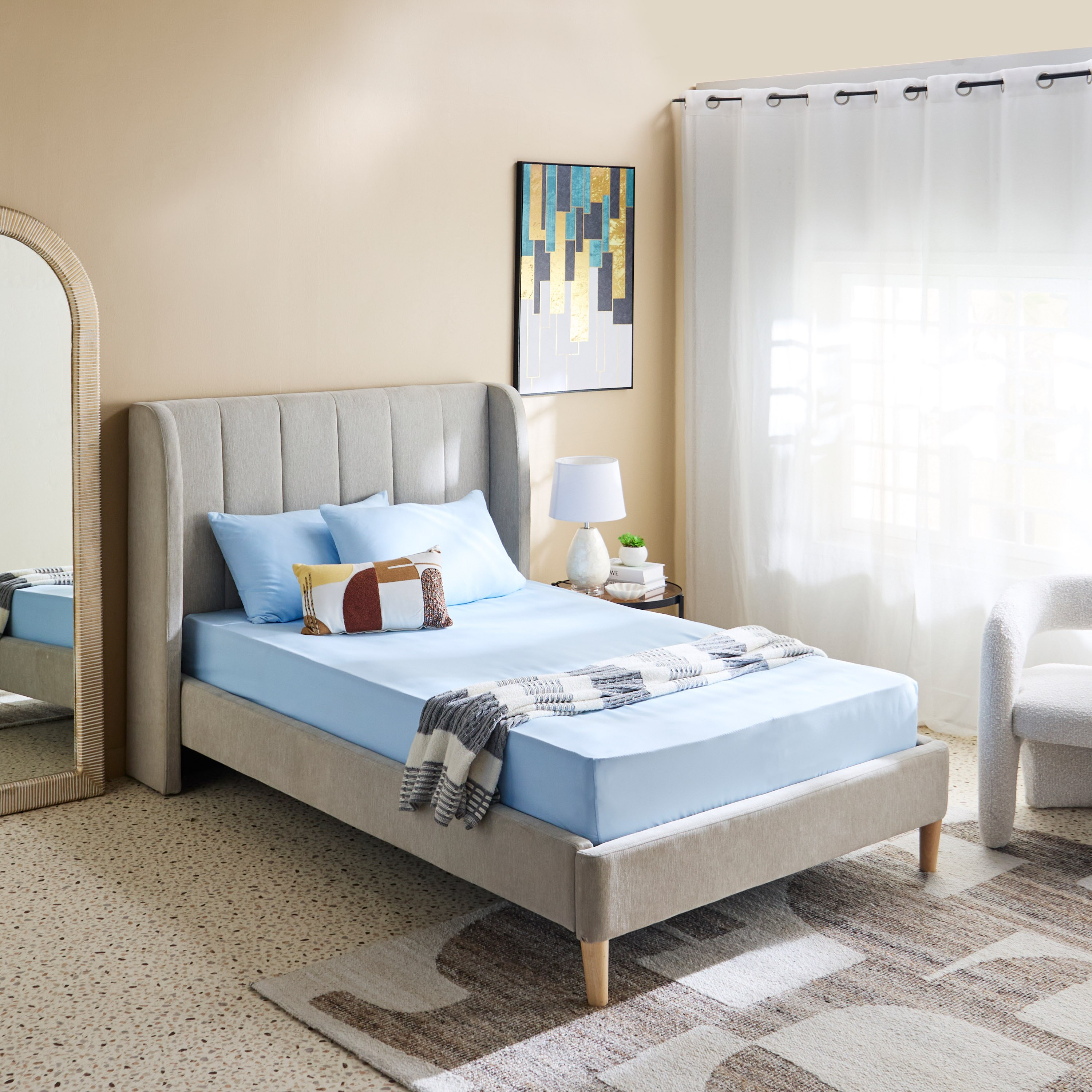 Derby 2-Piece Solid Microfiber Pillowcase Set - 45x70 cm-hbxhomeware-hbxkidsandyouth-image-6