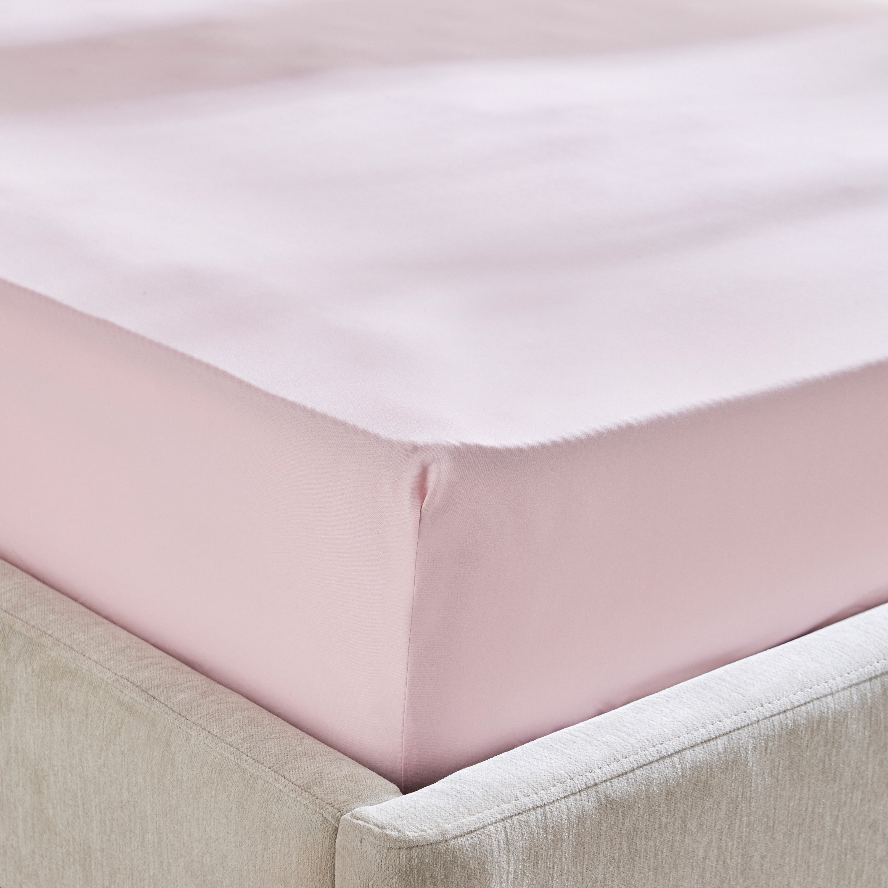 شرشف مطاطي توين سادة من الألياف الدقيقة من ديربي - 120x200+25 سم-hbxhomeware-bedding-fittedsheets-image-3