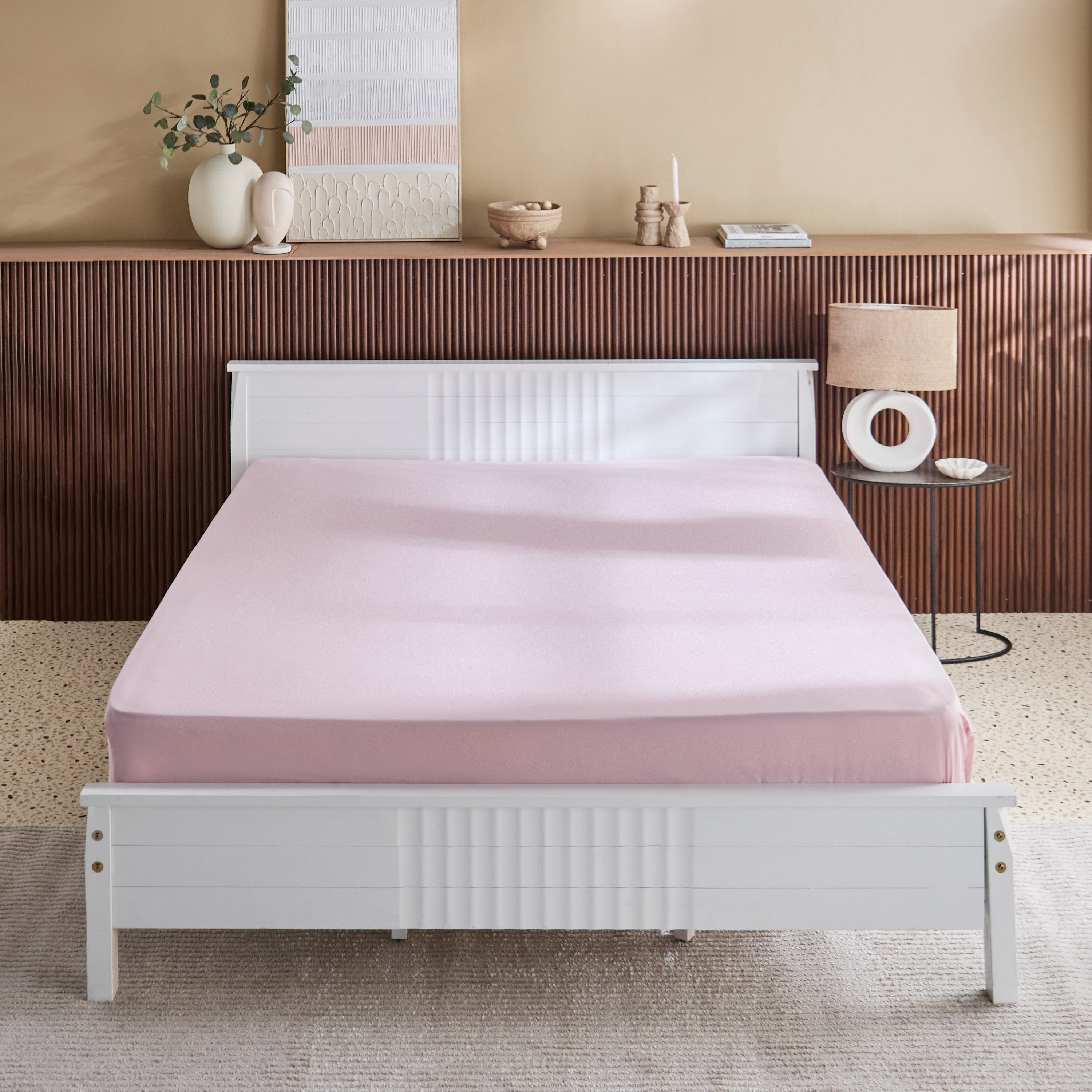 Derby Solid Microfiber Queen Fitted Sheet - 150x200+25 cm-hbxhomeware-bedding-fittedsheets-image-2