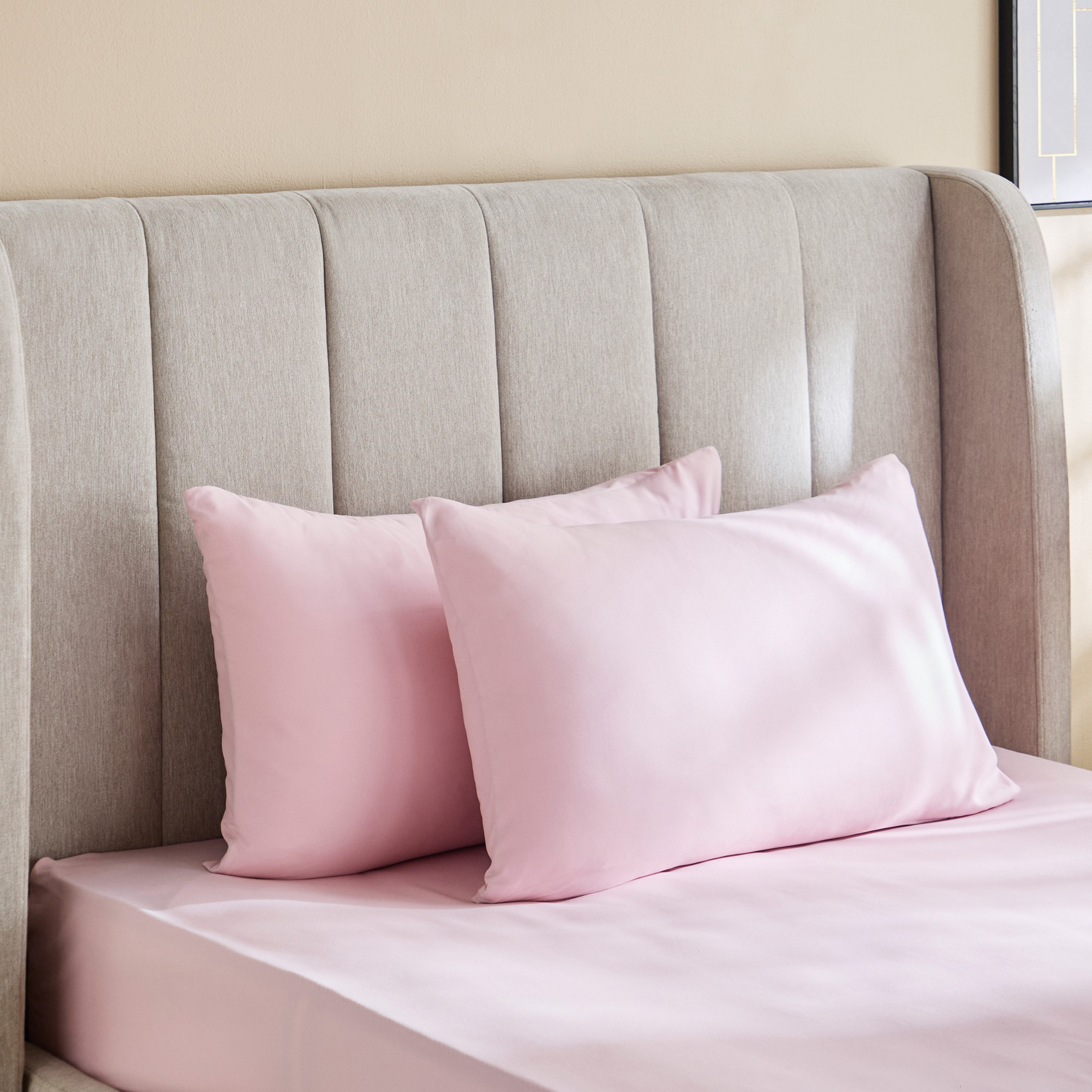 Derby 2-Piece Solid Microfiber Pillowcase Set - 45x70 cm-hbxhomeware-hbxkidsandyouth-image-1