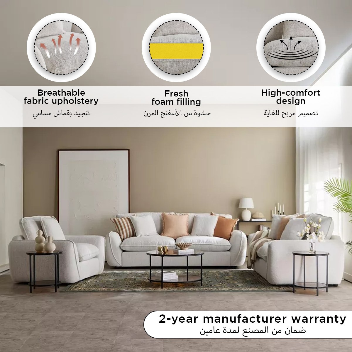 Clayton 2-Seater Fabric Sofa with 2 Cushions-hbxlivingroom-sofasandarmchairs-sofas-image-12
