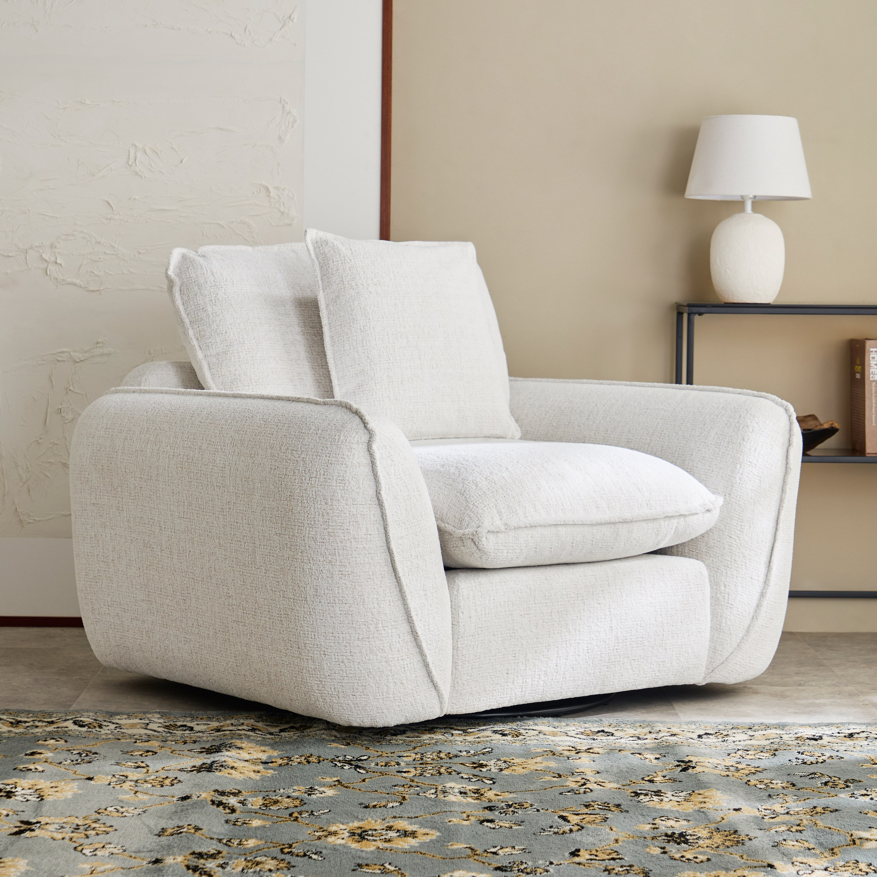 Clayton Armchair Fabric Sofa with Cushion-hbxlivingroom-sofasandarmchairs-sofas-image-2