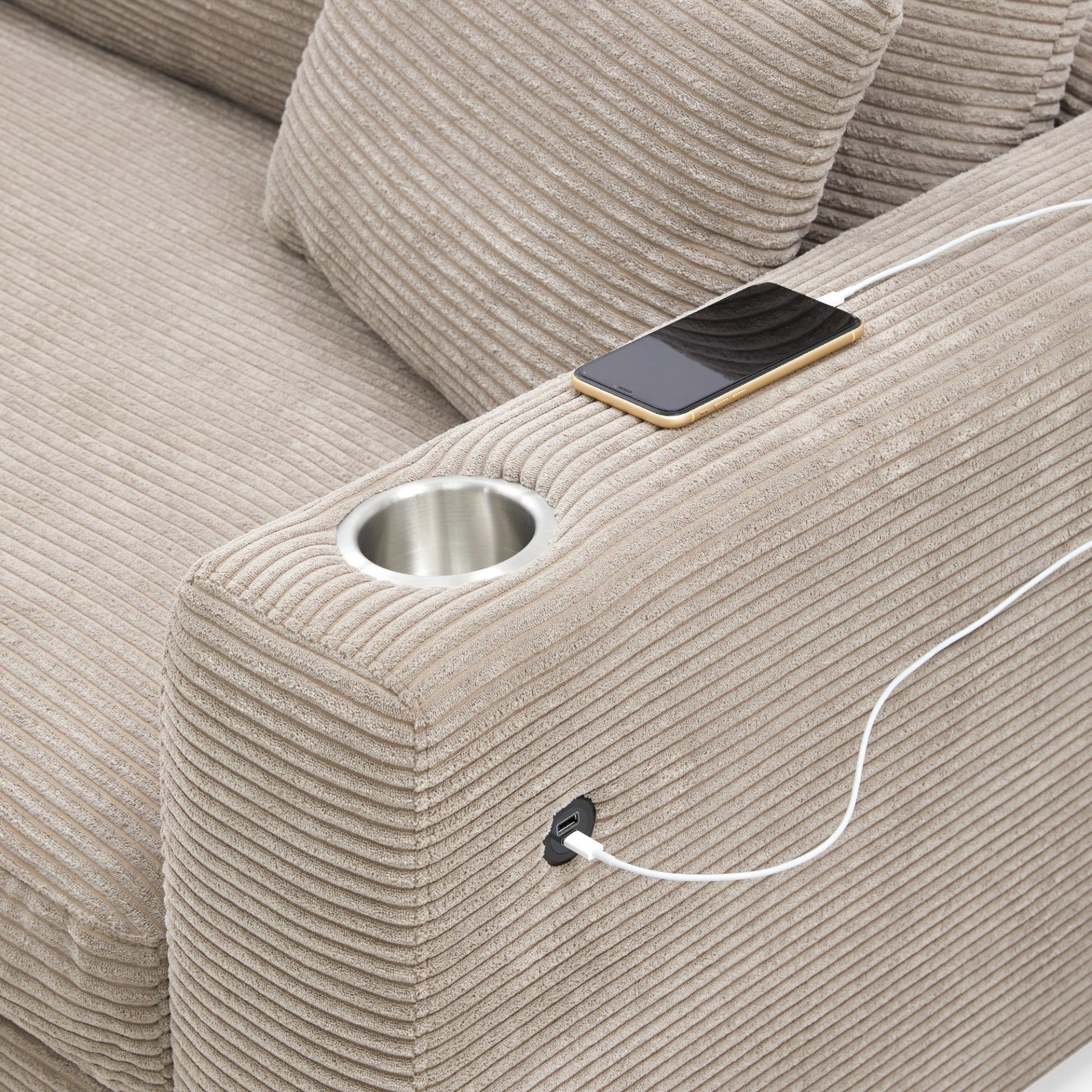 كنبة ركنية يسار 5 مقاعد قماش بـ2 حامل أكواب ومنفذ يو إس بي مع وسائد من موڤو كينسي-hbxlivingroom-sofasandarmchairs-sofas-image-3