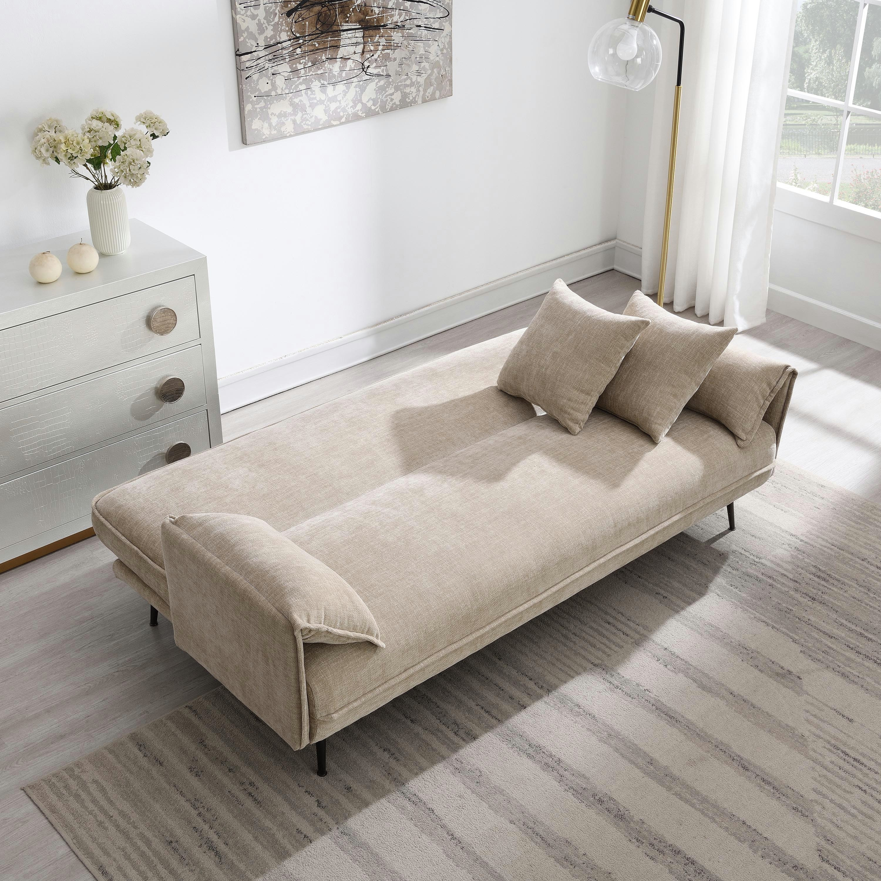 كنبة سرير 3 مقاعد قماش مع وسادتين من باكستر-hbxfurniture-sofasandarmchairs-sofabeds-image-3