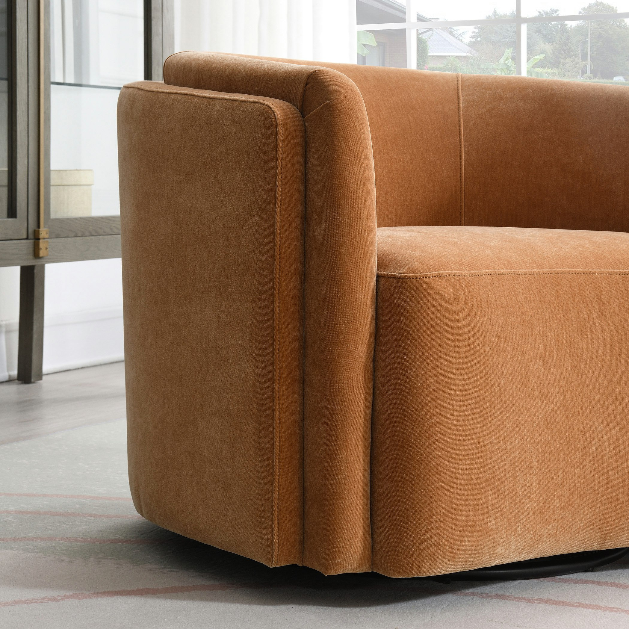 Lario Fabric Accent Chair with Swivel-hbxlivingroom-sofasandarmchairs-easychairs-image-3