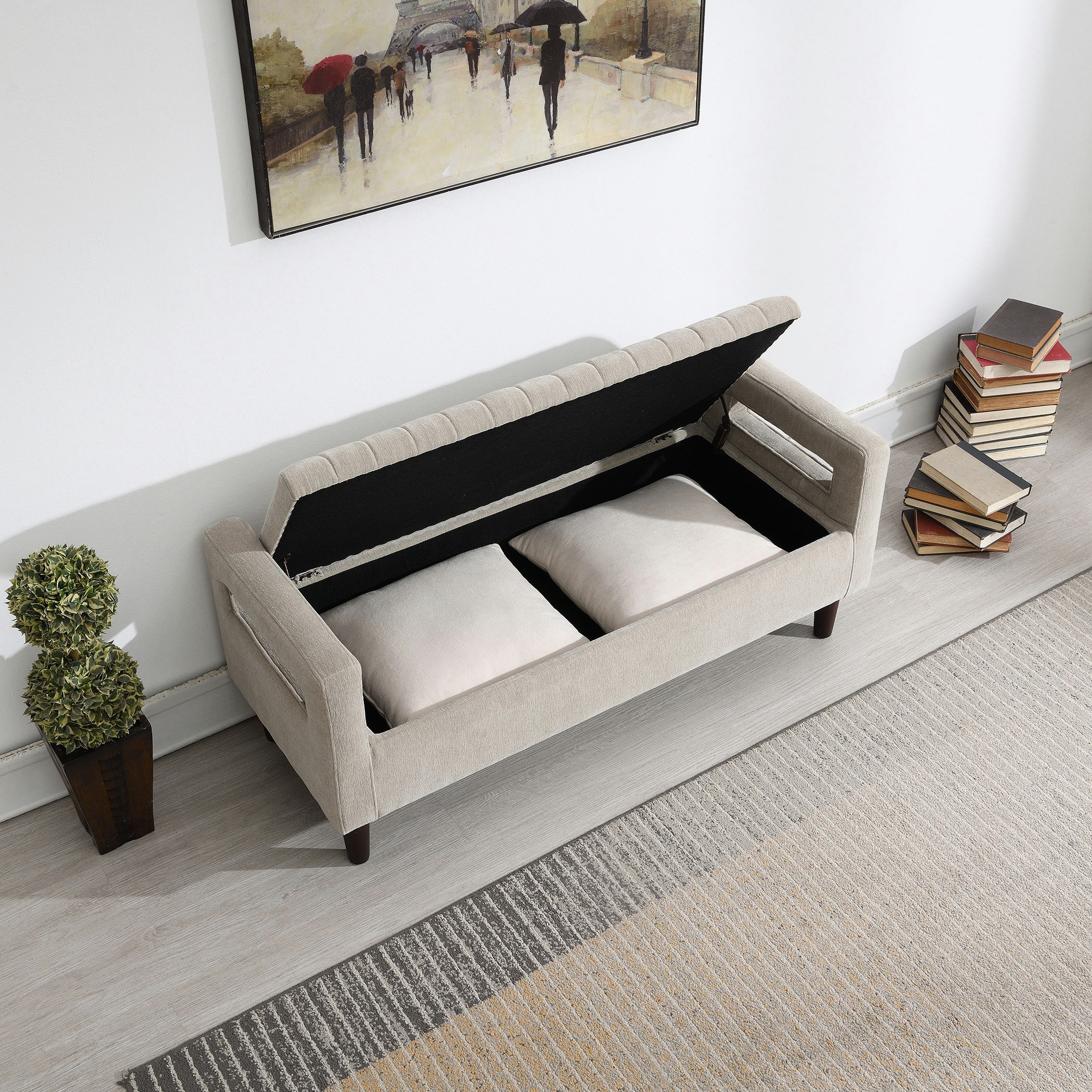 مقعد سرير بنش قماش مع مساحة تخزين من أليسيا-hbxfurniture-sofasandarmchairs-benches-image-3