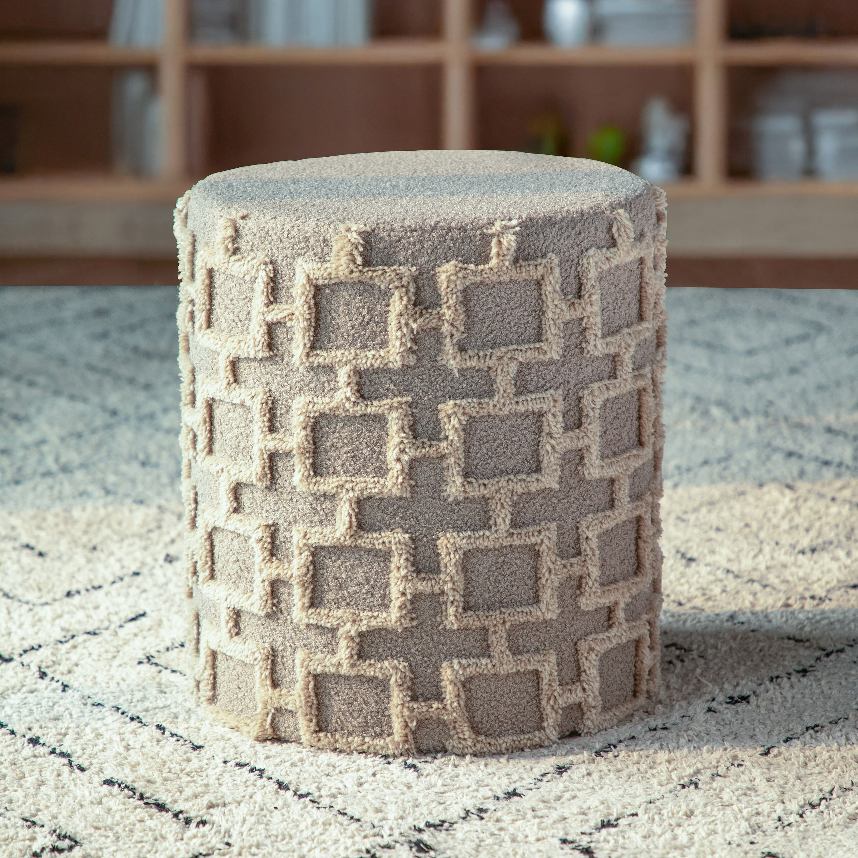 Callum Fabric Ottoman