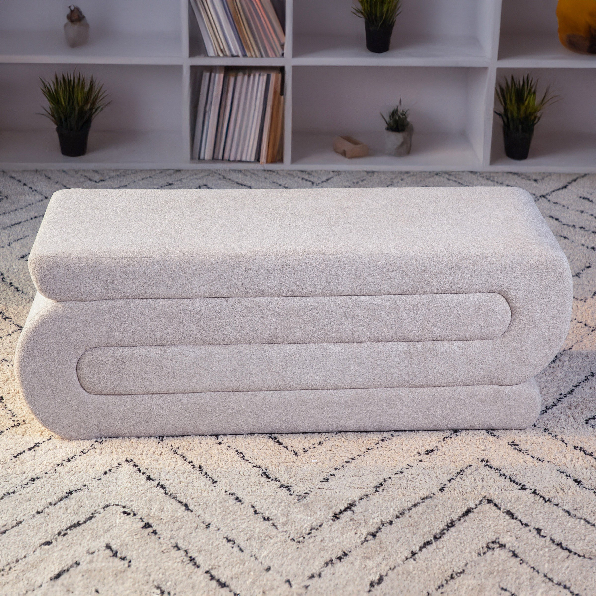 مقعد بنش قماشي من جرايم-hbxfurniture-sofasandarmchairs-benches-image-4