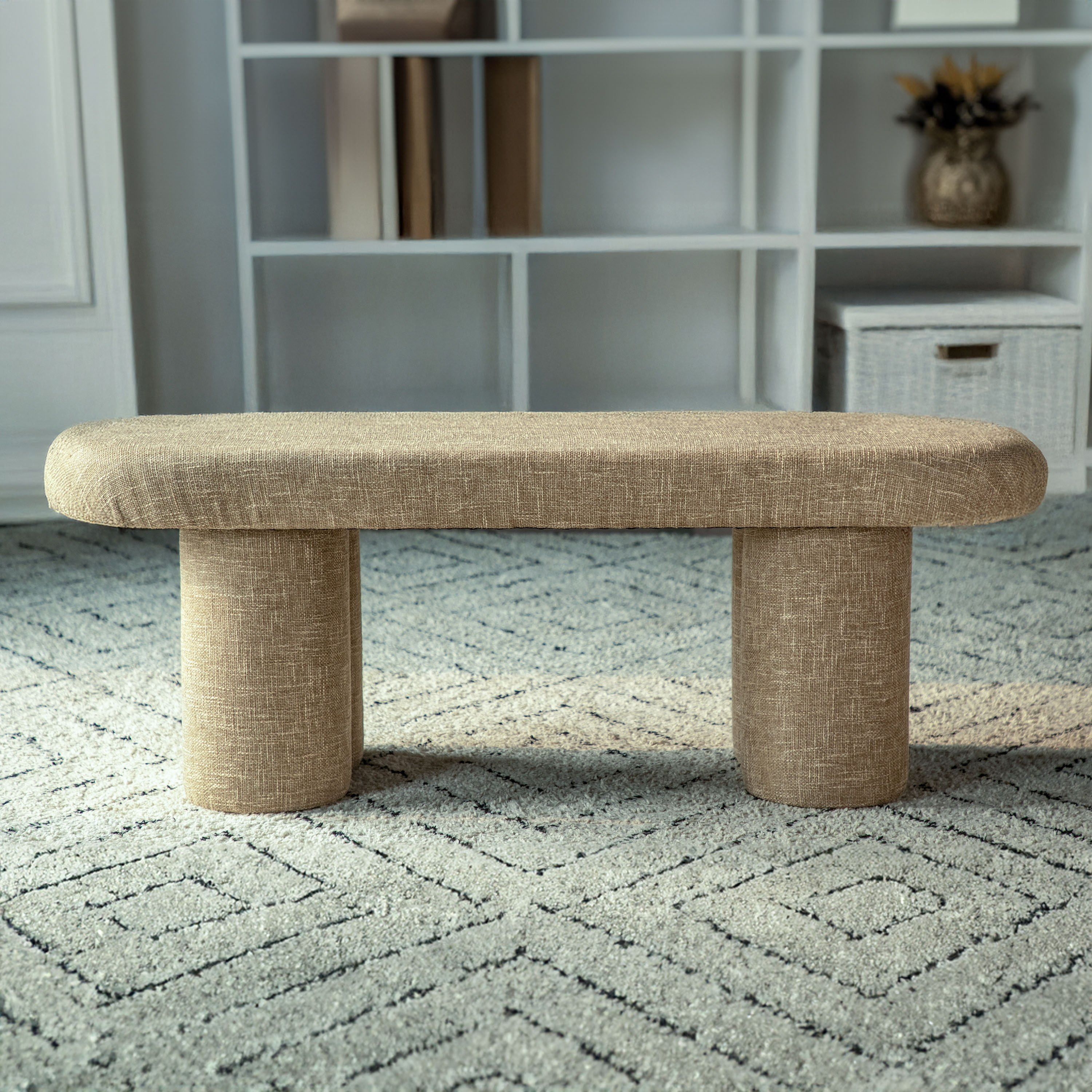 مقعد بنش قماش من ميلا-hbxfurniture-sofasandarmchairs-benches-image-2