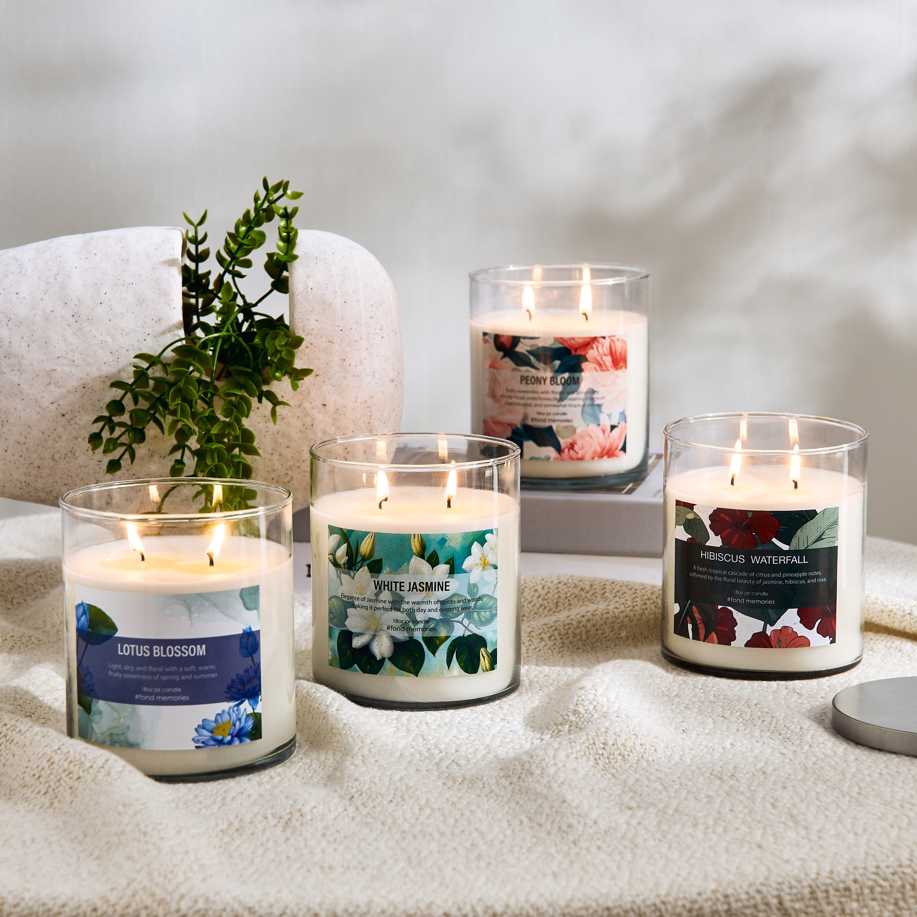 Aure 18oz Glass Jar Candle with Metal Lid - 10.7x13.2 cm-hbxhomeware-hbxdecorandfurnishings-image-4
