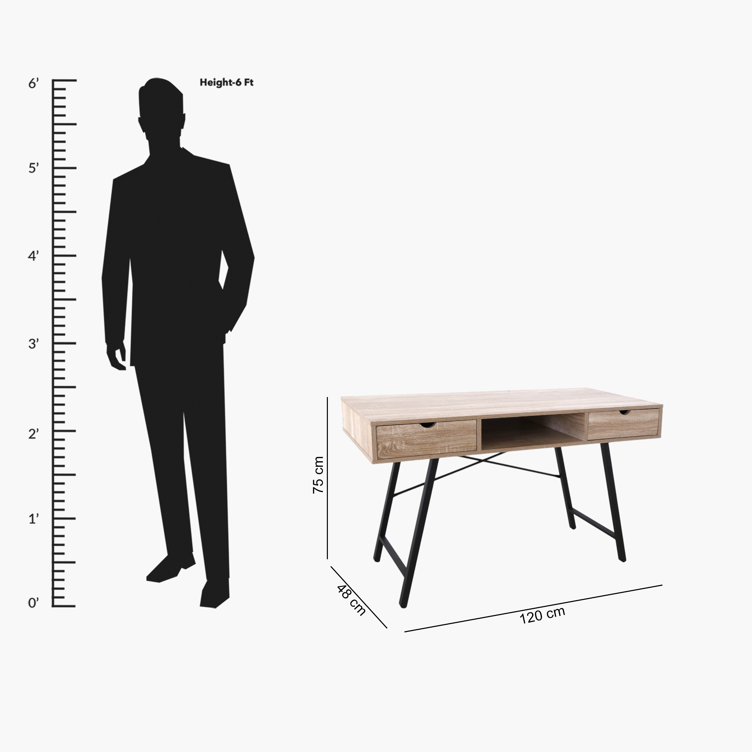 Movo Denver 2-Drawer Study Desk-hbxfurniture-office-desks-image-16