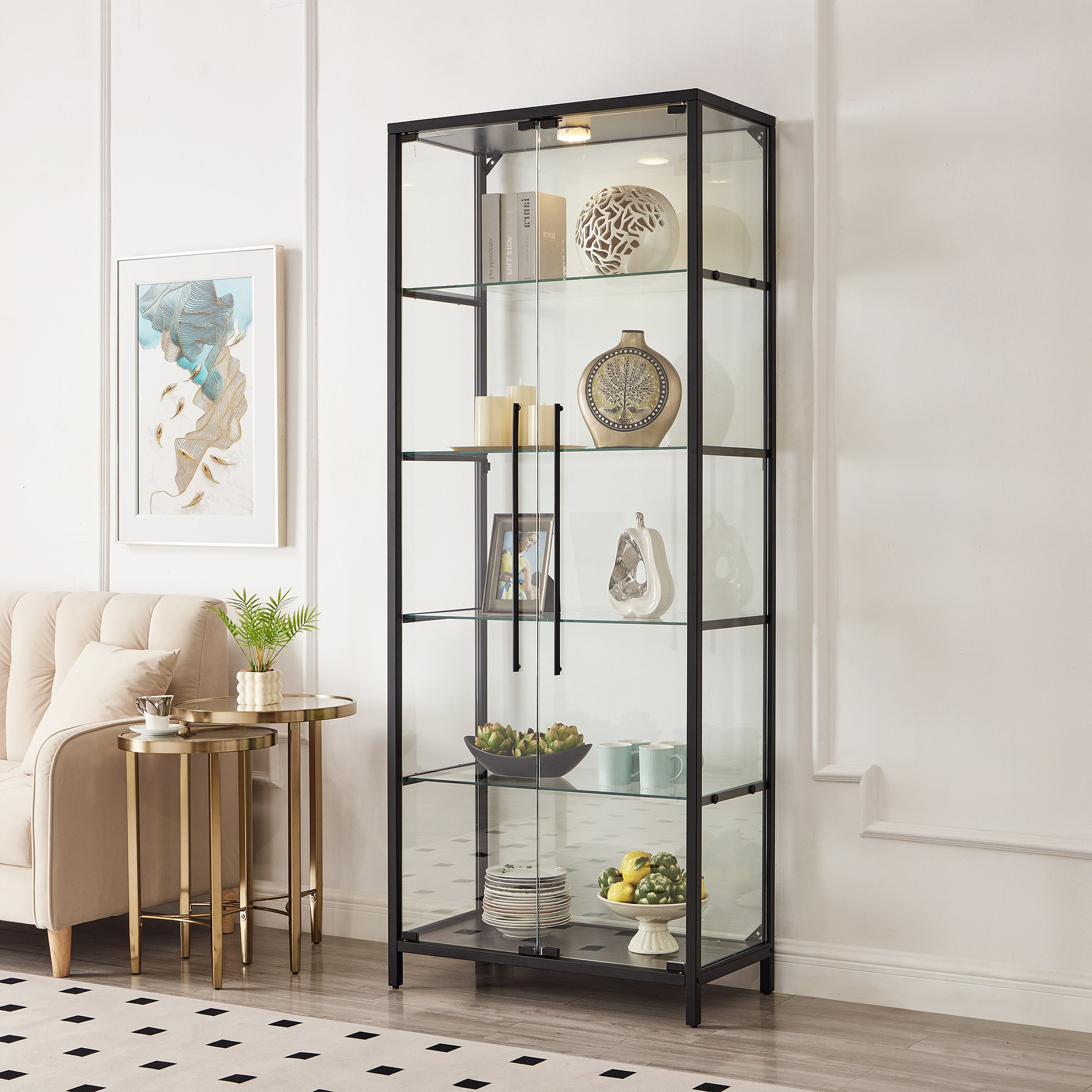 وحدة مشرب بباب زجاج من سومرتون-hbxfurniture-diningroom-barcountersandbarstools-image-1