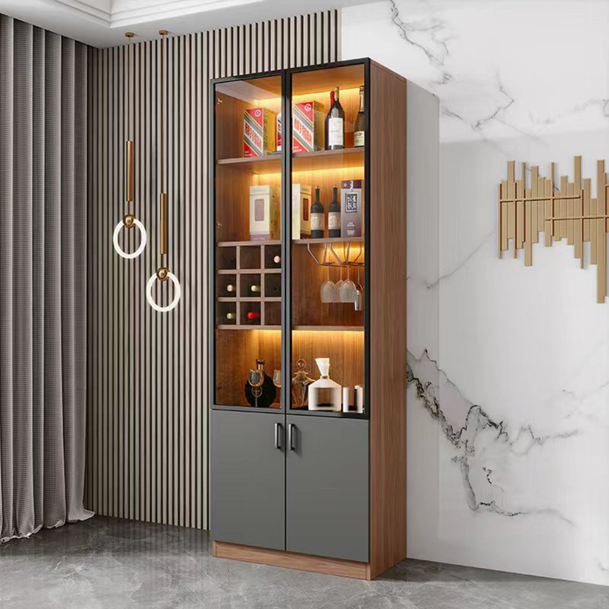 وحدة مشرب بباب زجاجي من كولومبيا-hbxfurniture-diningroom-barcountersandbarstools-image-2