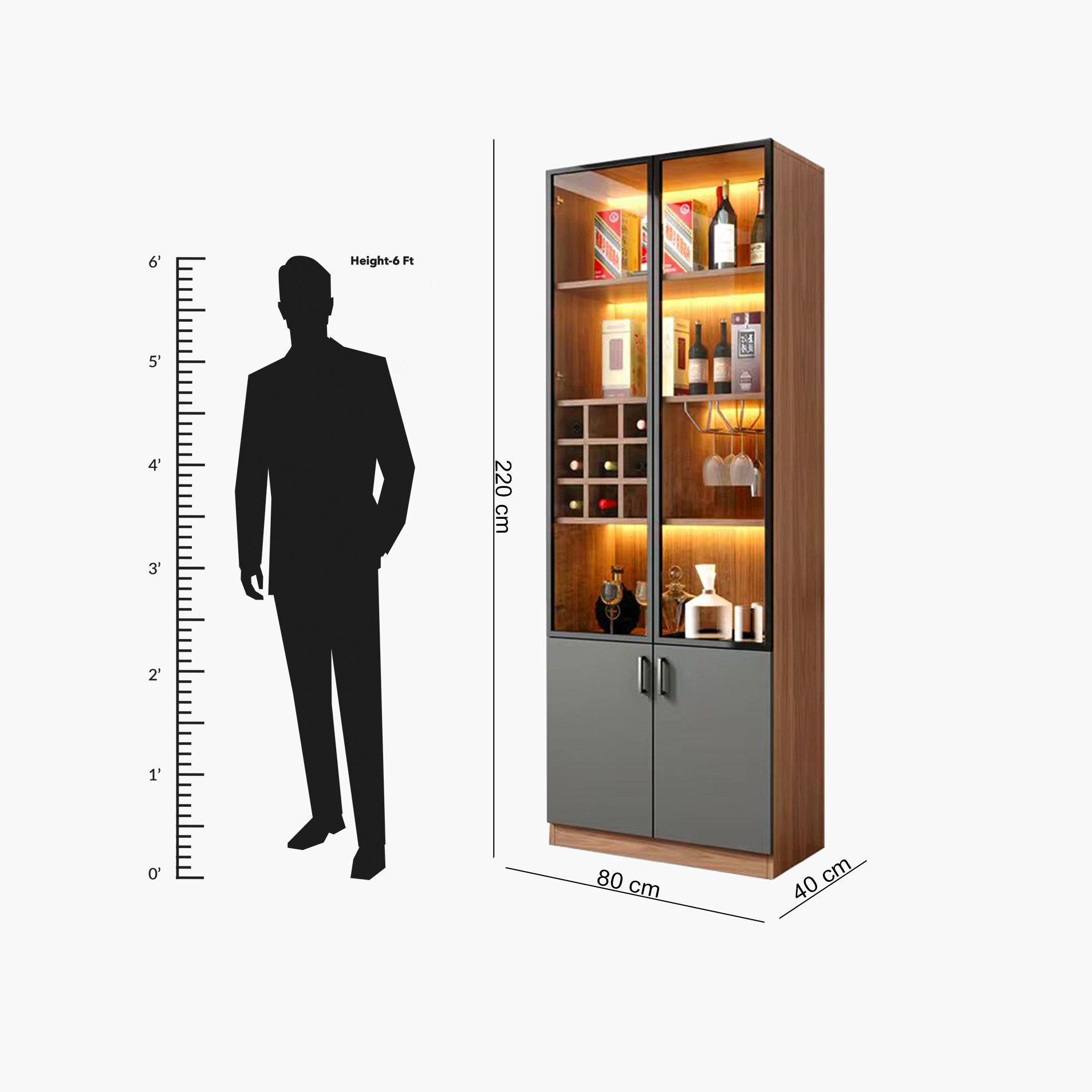وحدة مشرب بباب زجاجي من كولومبيا-hbxfurniture-diningroom-barcountersandbarstools-image-8