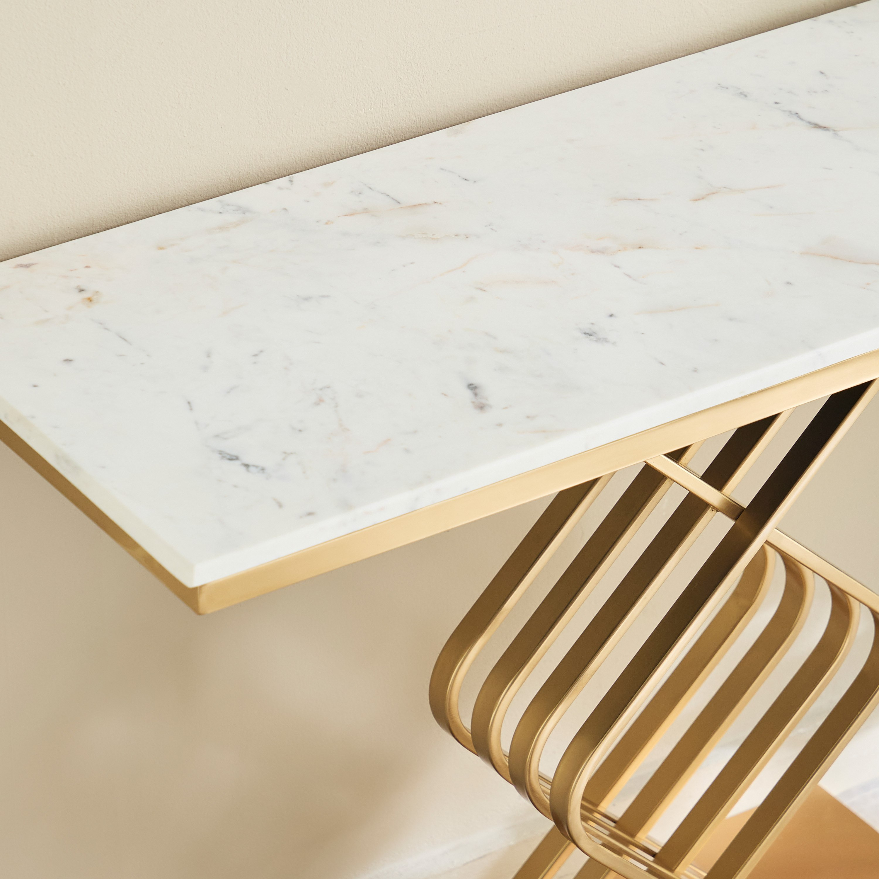 طاولة كونسول بسطح من الرخام الأصلي - صوفيا من كافون-hbxfurniture-tablesandstands-consoletables-image-3