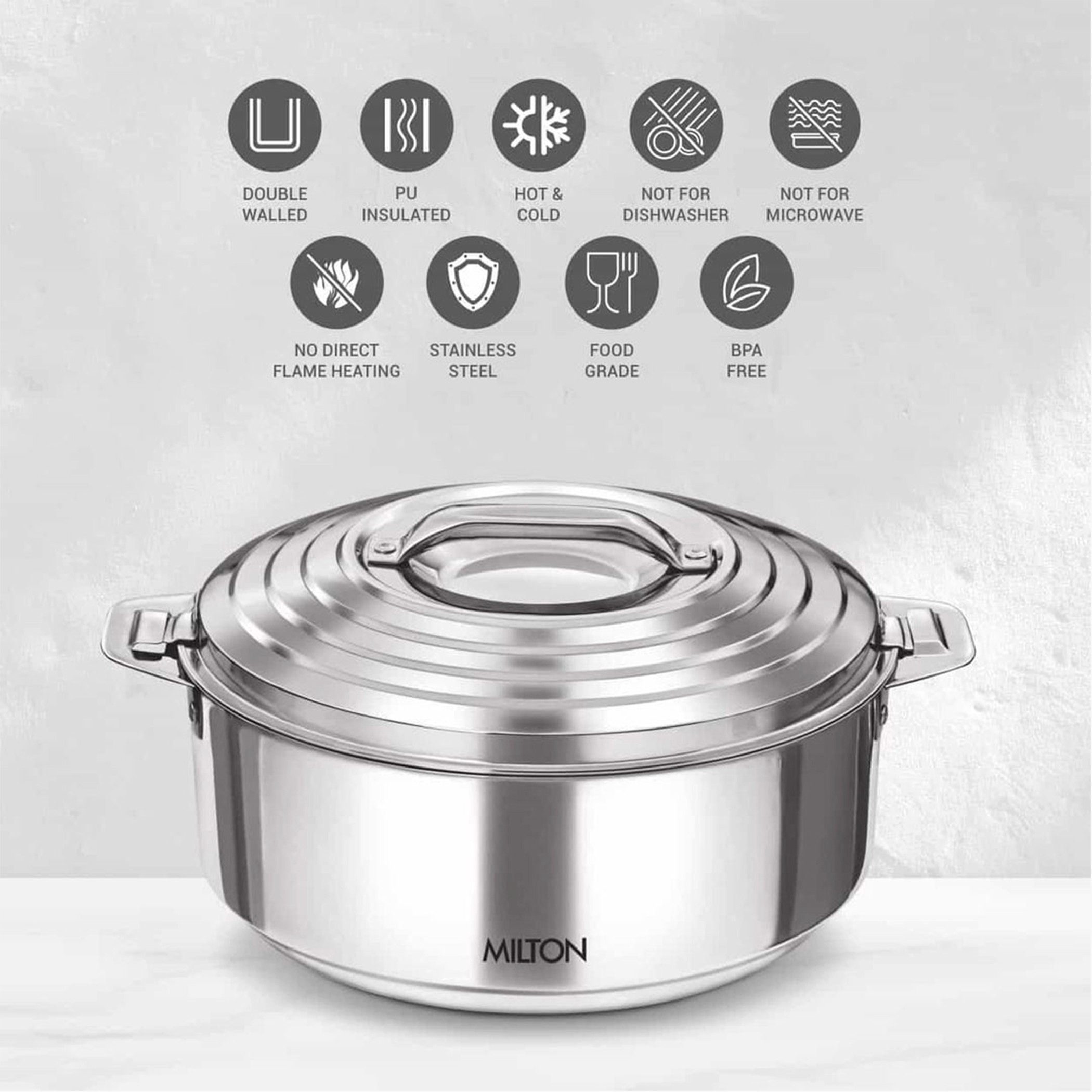 كسرولة ستانليس ستيل من جالاكسيا - 2.5 لتر-hbxdecorandfurnishings-tabletop-serveware-image-4
