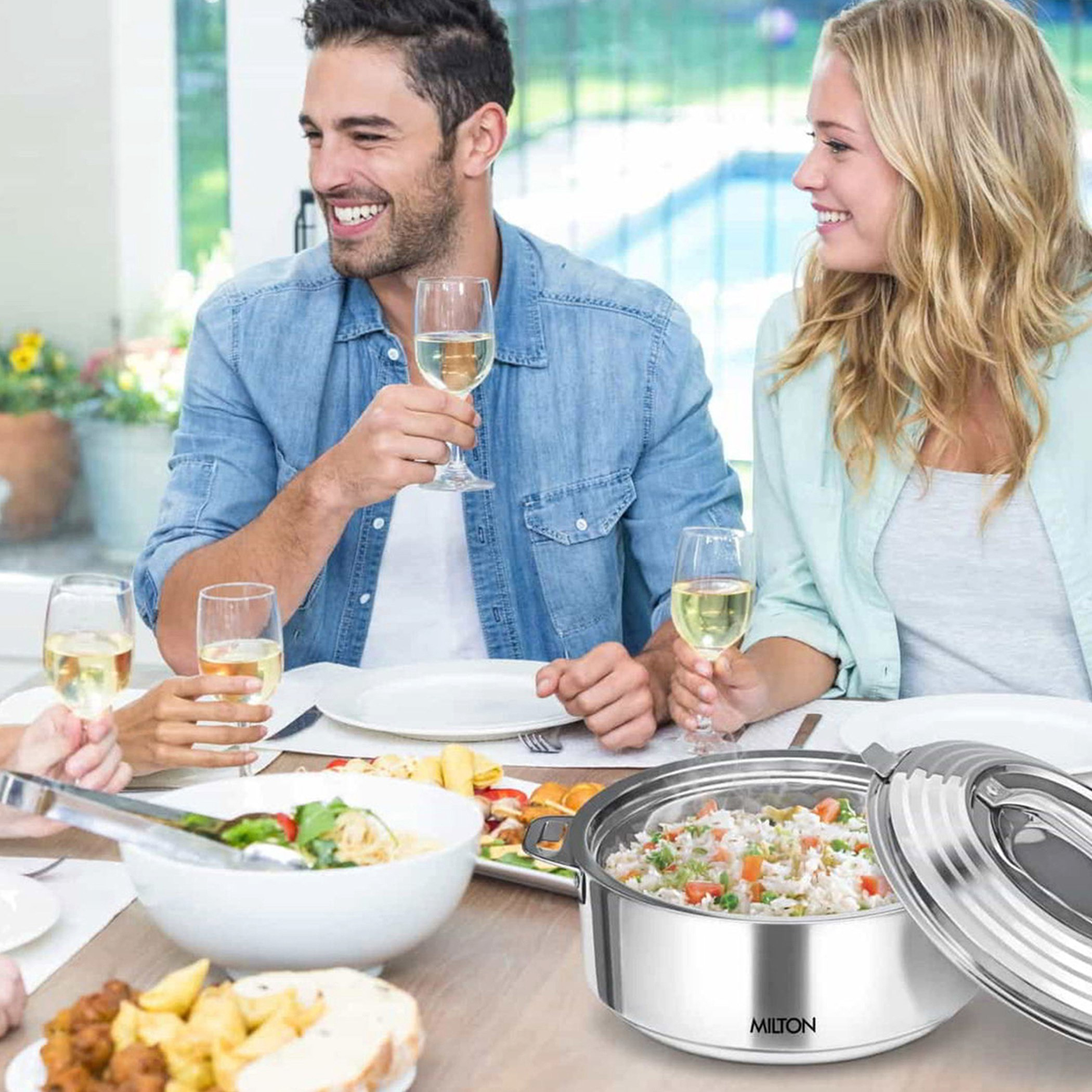 كسرولة ستانليس ستيل من جالاكسيا - 3.5 لتر-hbxdecorandfurnishings-tabletop-serveware-image-2